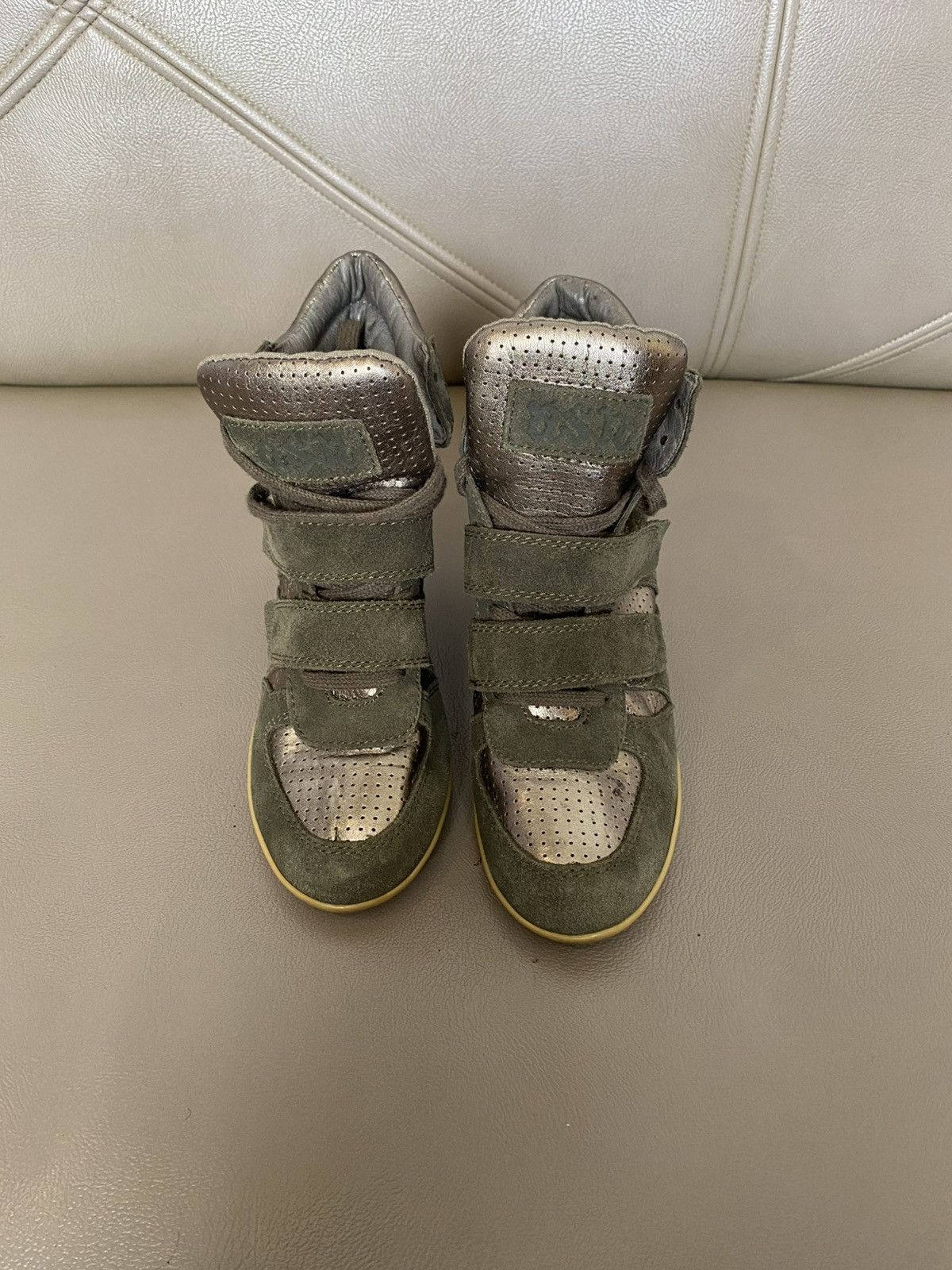 If Six Was Nine Ash high top sneakers suede Size US 5 / IT 35 - 2 Thumbnail