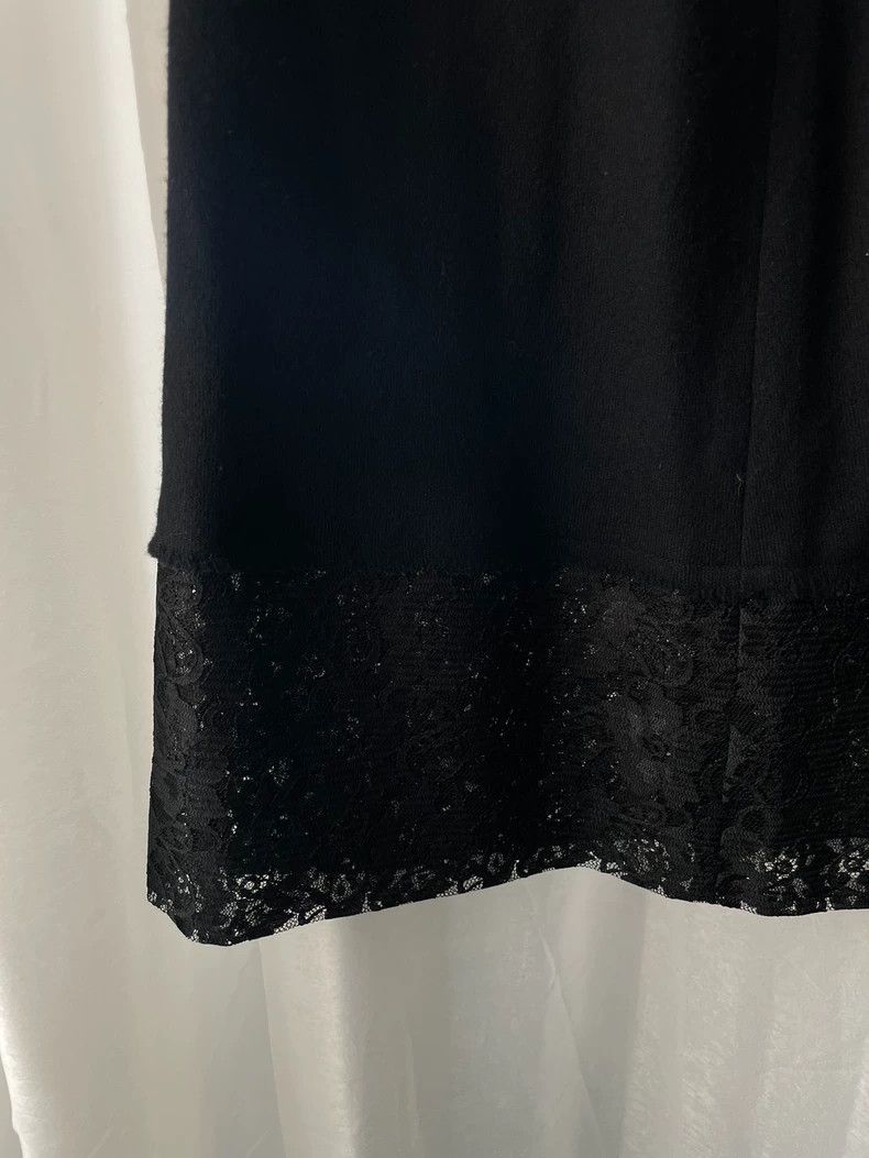 Comme des Garcons Comme des Garcons size s Vintage wool black hem lace skirt Size 24" / US 00 / IT 34 - 3 Thumbnail