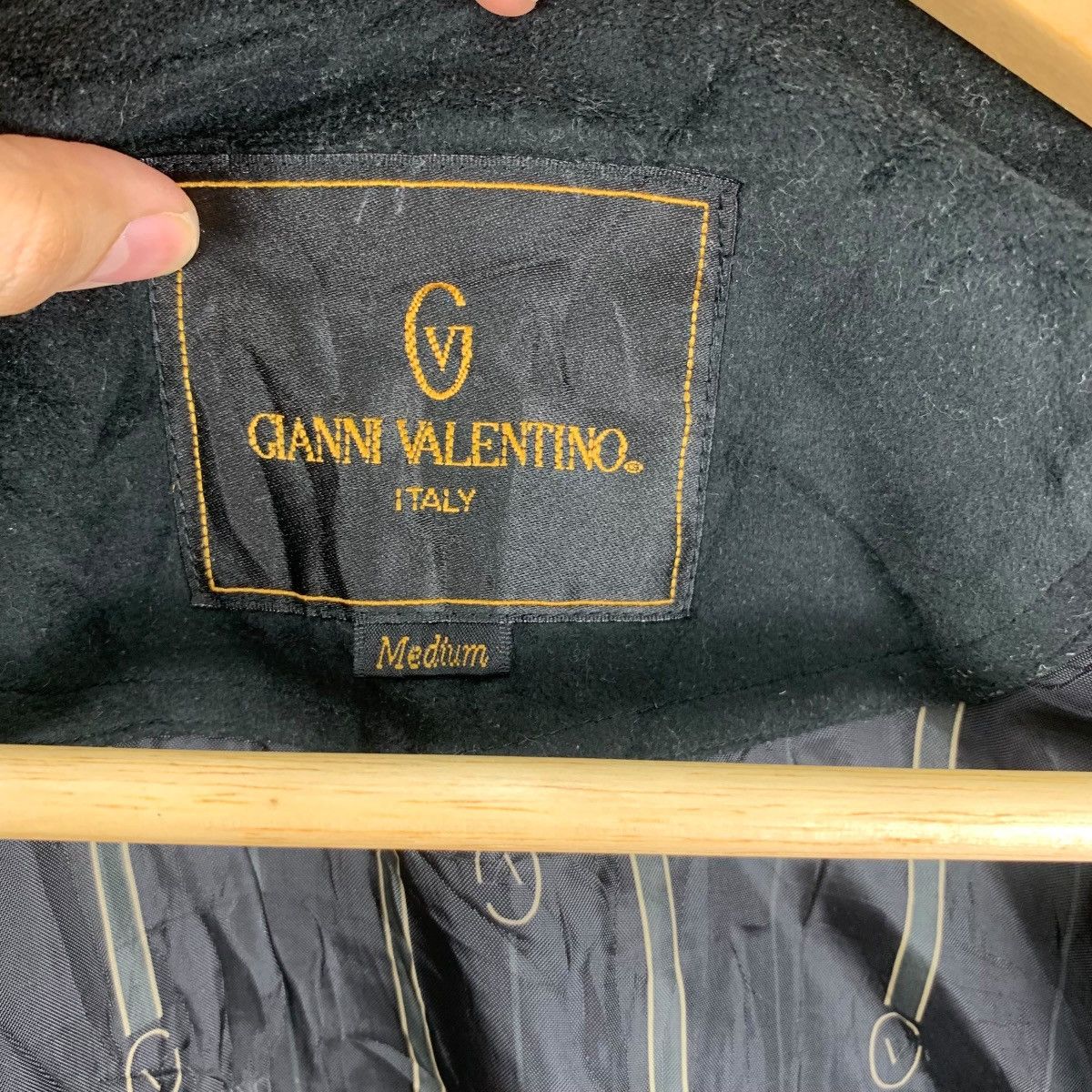 Gianni Valentino Vintage GIANNI VALENTINO ITALY Velvet Varsity Stadium Jacket Size US M / EU 48-50 / 2 - 10 Thumbnail