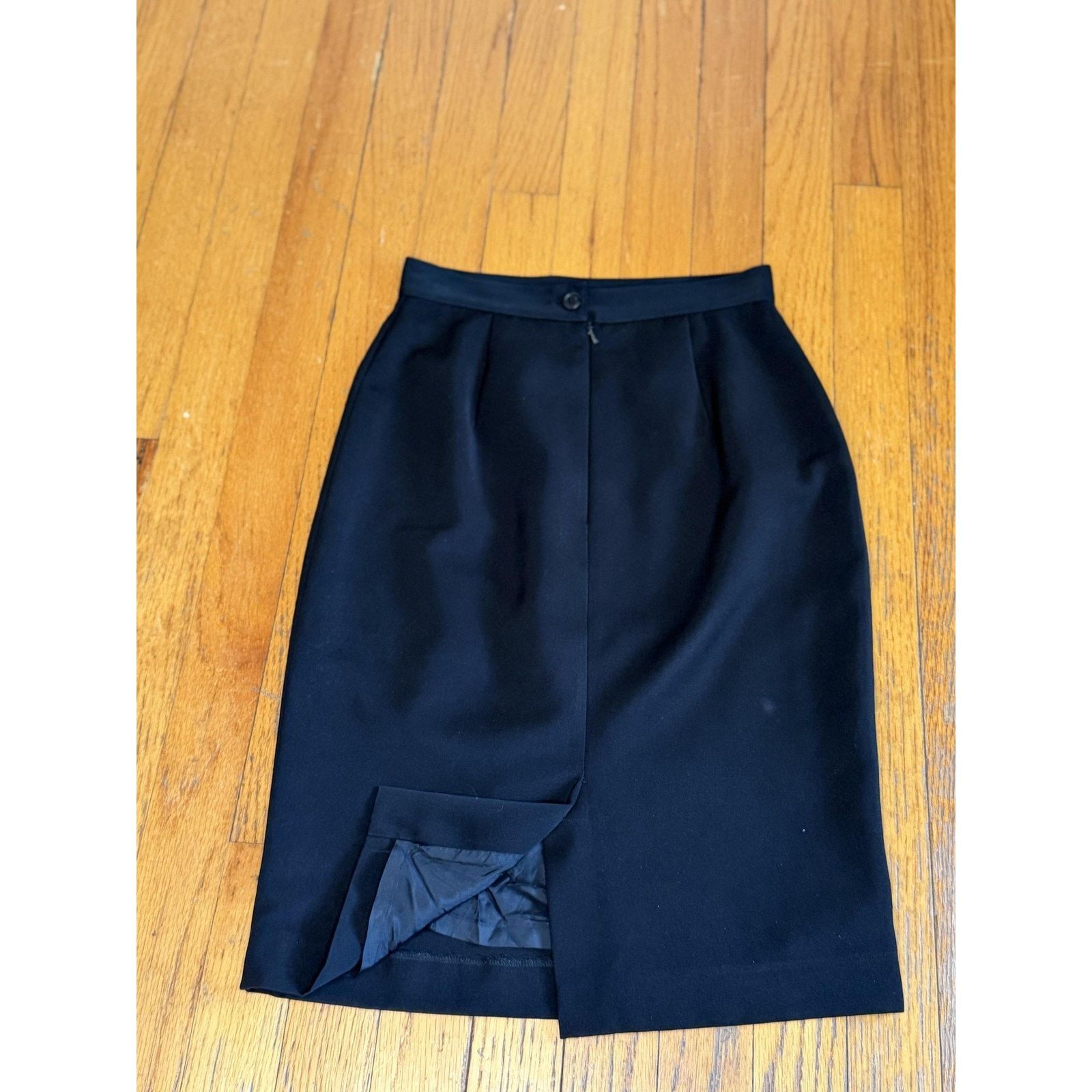 Other Votre Nom WOMENS Lined Pencil Skirt 34 Black Size 34" / US 12 / IT 48 - 2 Thumbnail