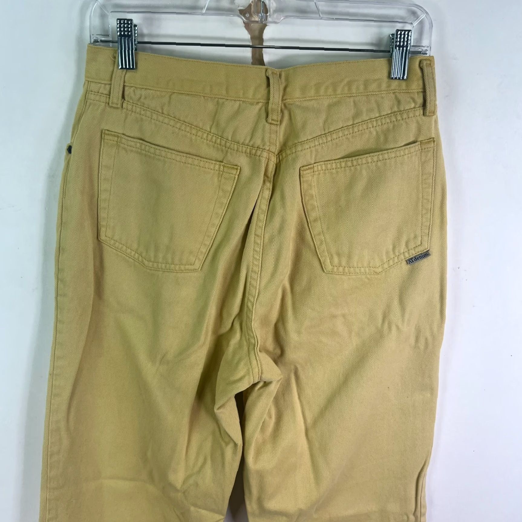Ann Taylor VINTAGE Ann Taylor Jeans Women Size 10 Yellow Denim High Rise Tapered 90s Womens Size 32" / US 10 / IT 46 - 6 Thumbnail