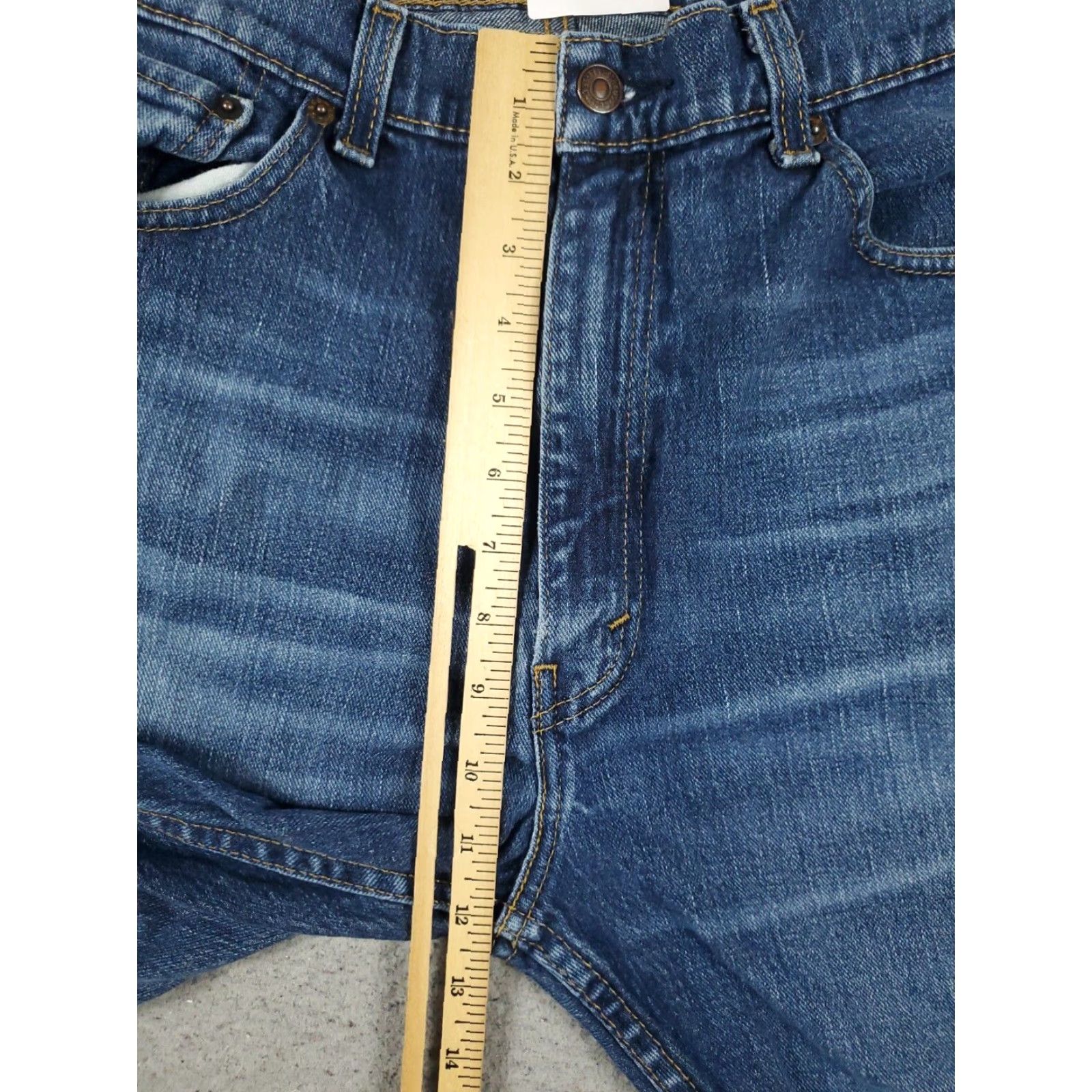 Levi's Levis 505 Jeans Mens 38x34 Blue Straight Leg Regular Fit Cotton Denim Pants Size US 38 / EU 54 - 3 Thumbnail