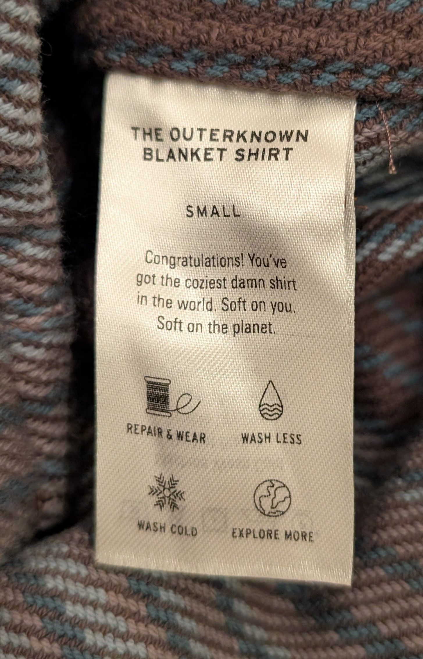 Outerknown Outerknown Blanket Shirt 100% Organic Cotton Snap Button Size US S / EU 44-46 / 1 - 4 Thumbnail
