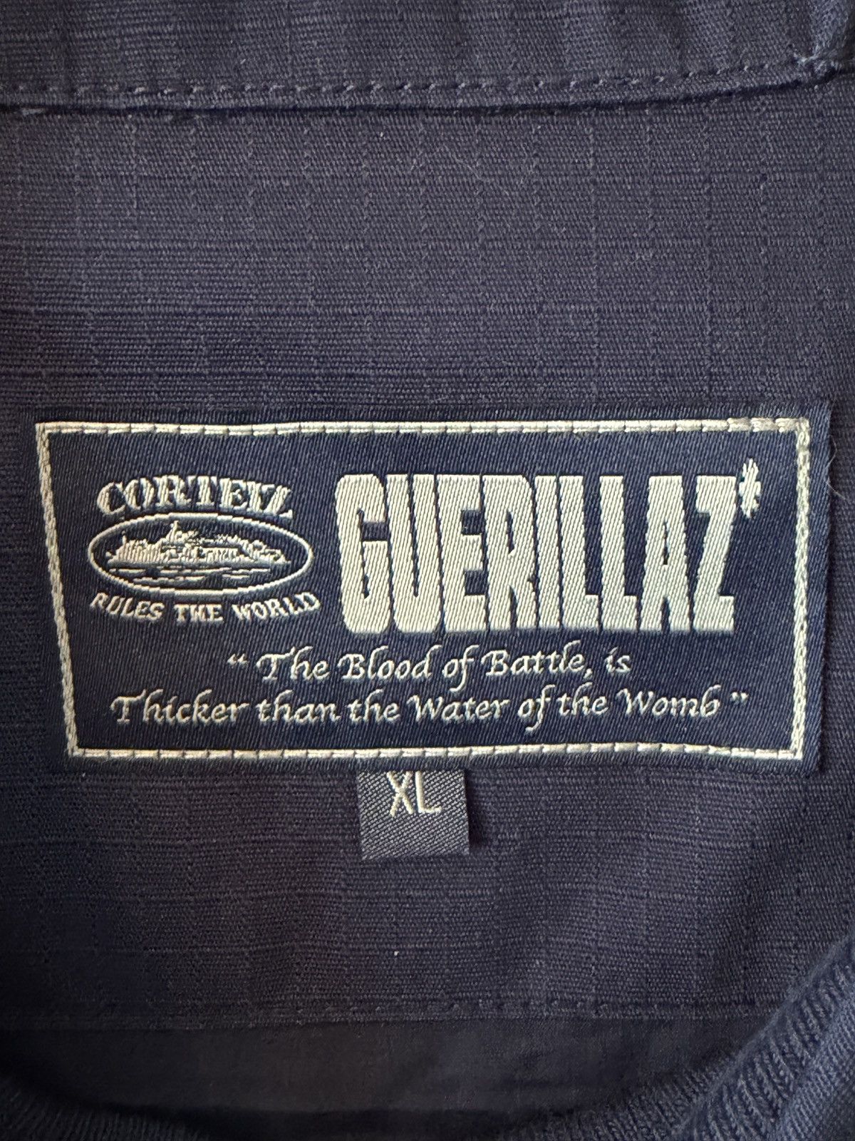 Corteiz Corteiz Guerillaz Drilltop Navy Size US XL / EU 56 / 4 - 5 Thumbnail