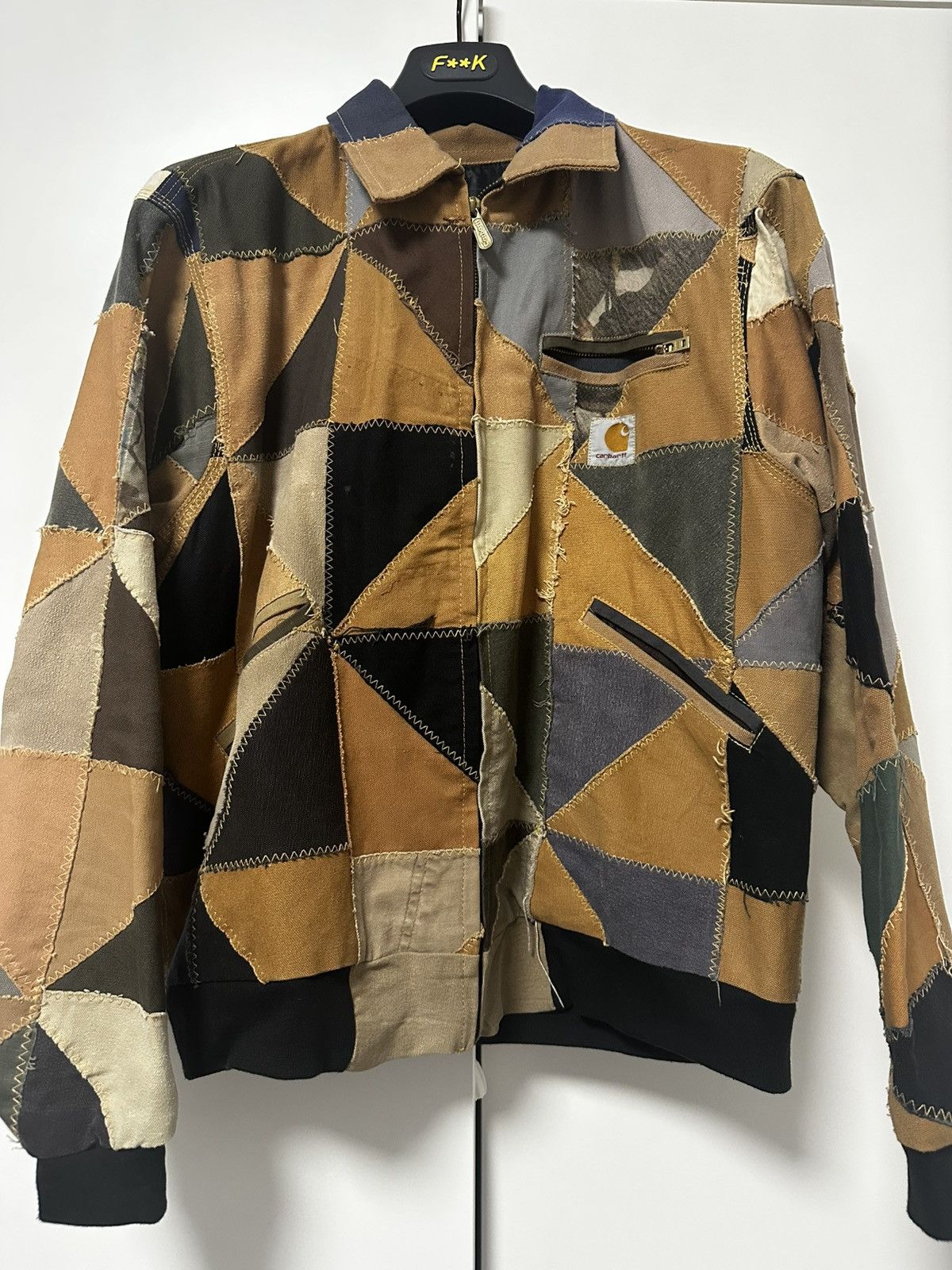 Carhartt Wip Carhartt Patchwork Detroit Jacket Size US M / EU 48-50 / 2 - 1 Thumbnail