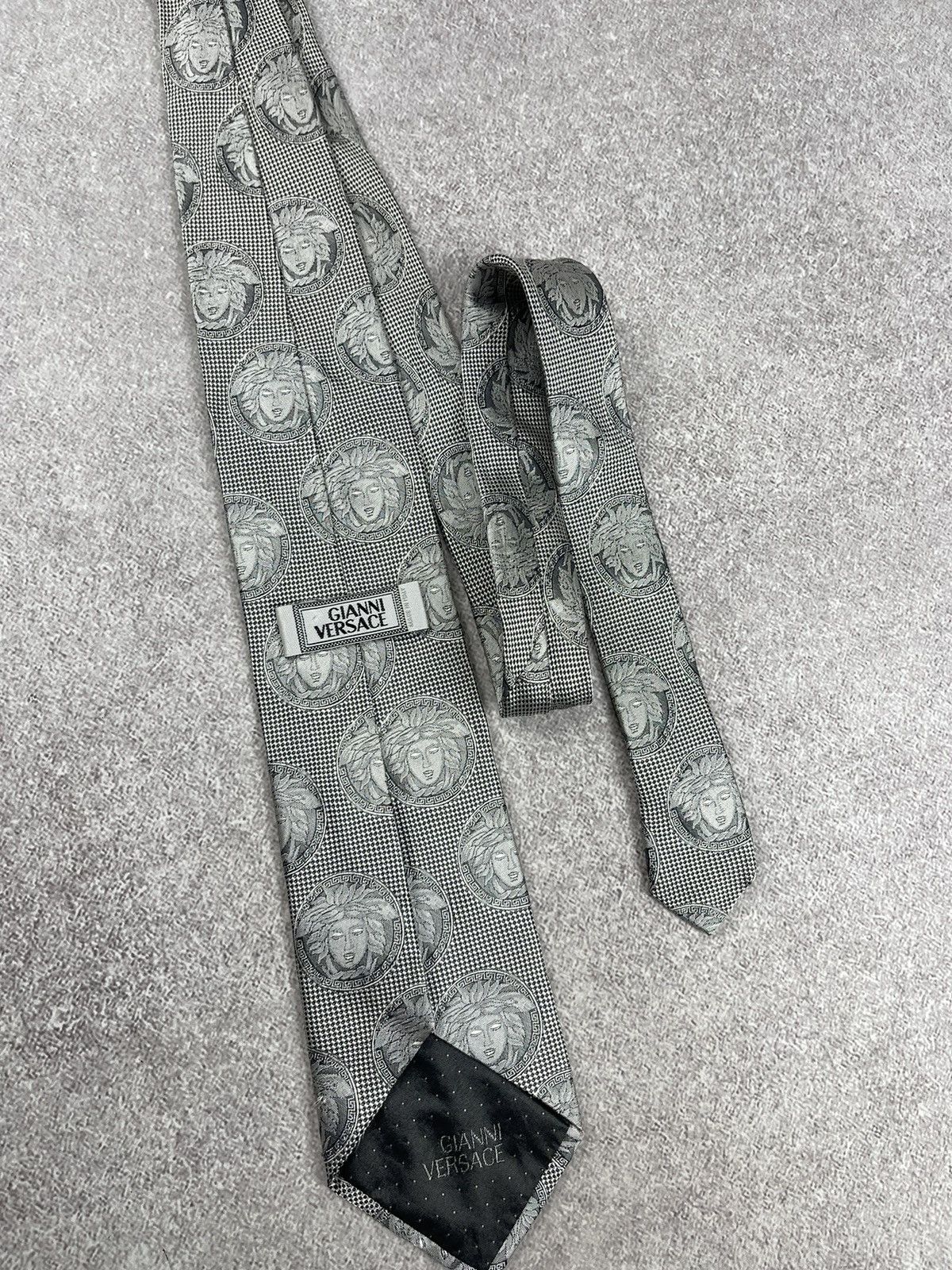 Versace × Vintage Vintage Gianni Versace Monogram Silk Tie Size ONE SIZE - 1 Thumbnail