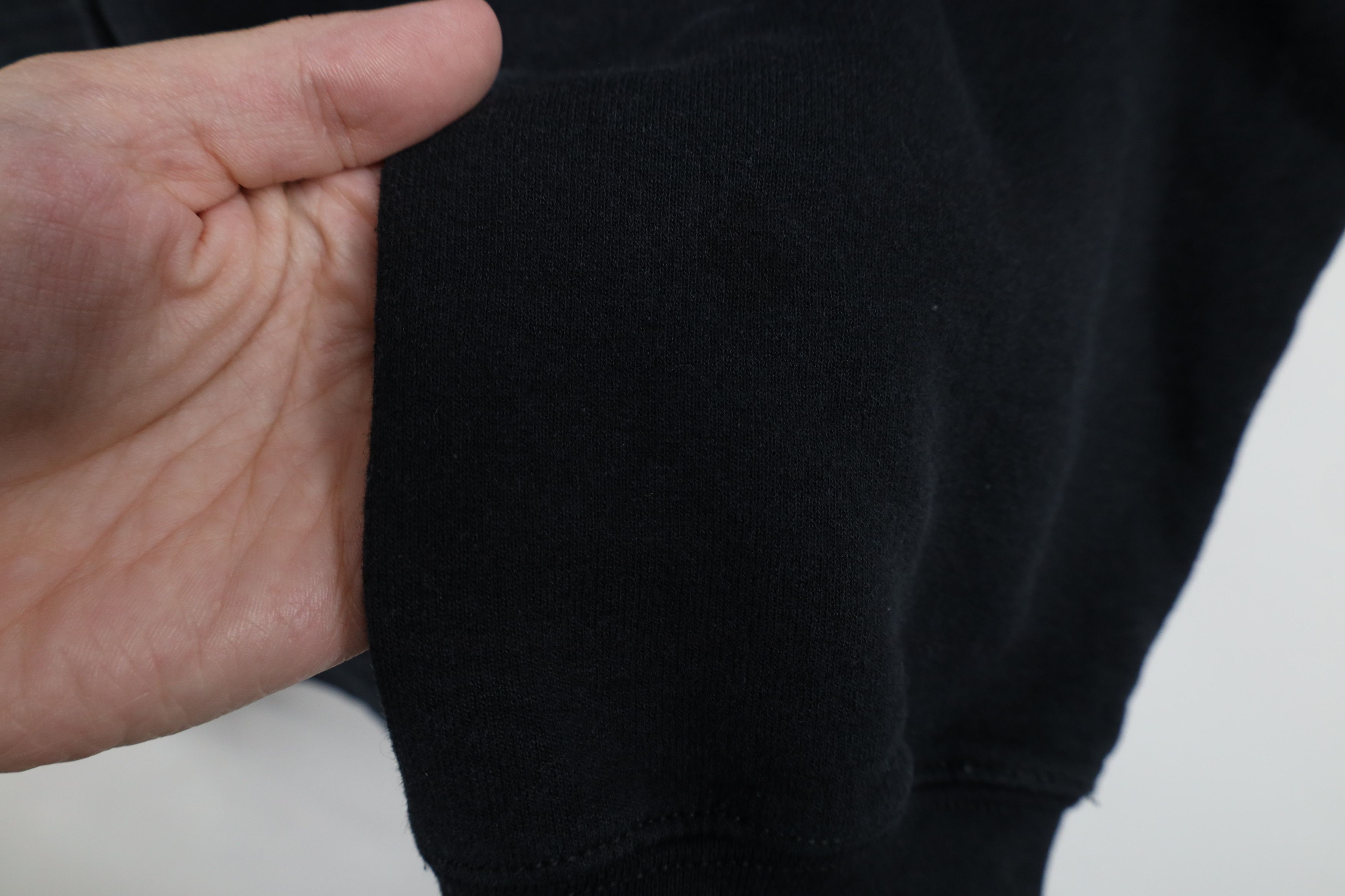 Vintage Vintage 90s Streetwear Blank Hoodie Sweatshirt Black Size US XL / EU 56 / 4 - 5 Thumbnail