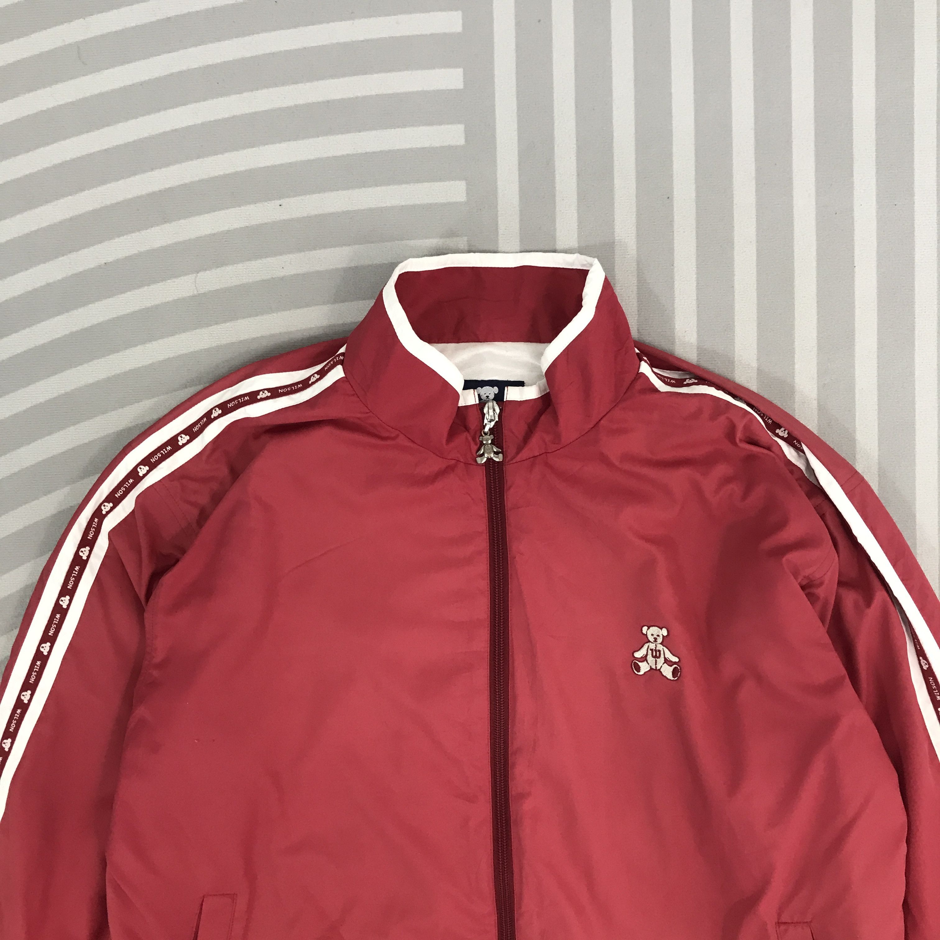 Vintage × Wilson Vintage Wilson bear windbreaker Jacket Size US L / EU 52-54 / 3 - 2 Thumbnail
