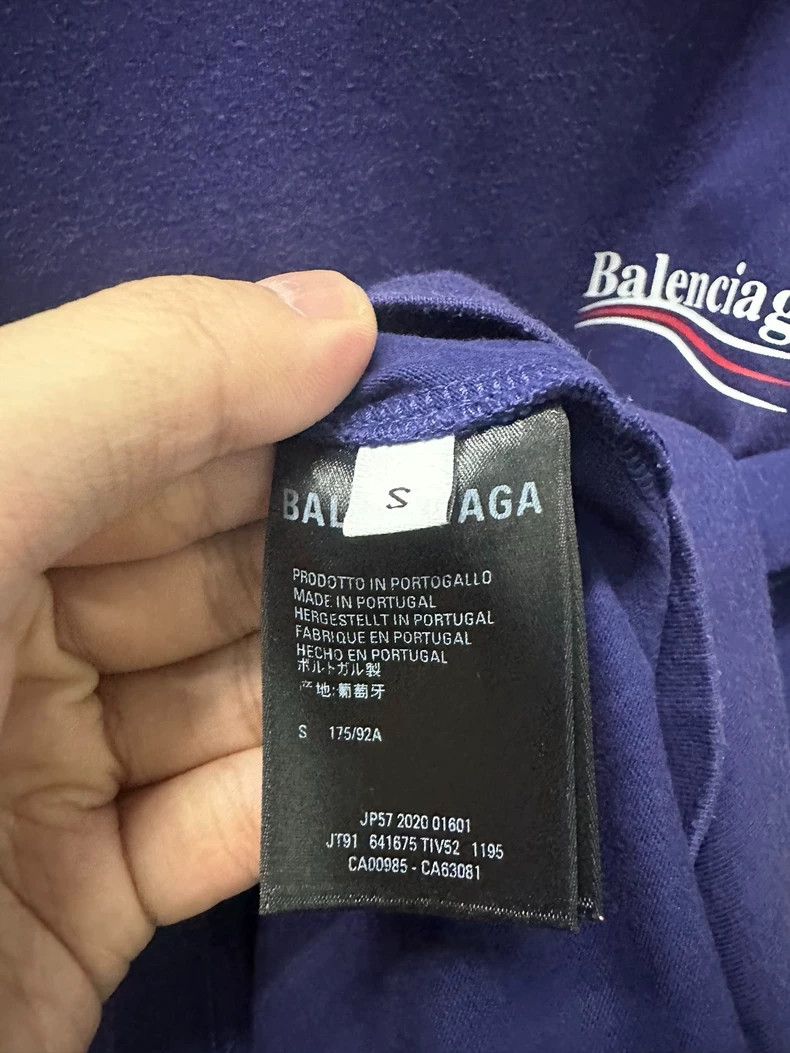 Balenciaga Balenciaga Blue cola short sleeves Size US S / EU 44-46 / 1 - 8 Thumbnail
