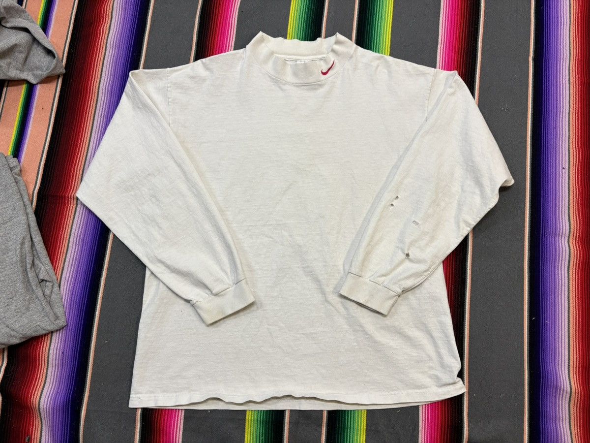 Nike 90’s Nike Mini Swoosh Mock Neck Long Sleeve Bundle L/XL Size US XL / EU 56 / 4 - 6 Thumbnail
