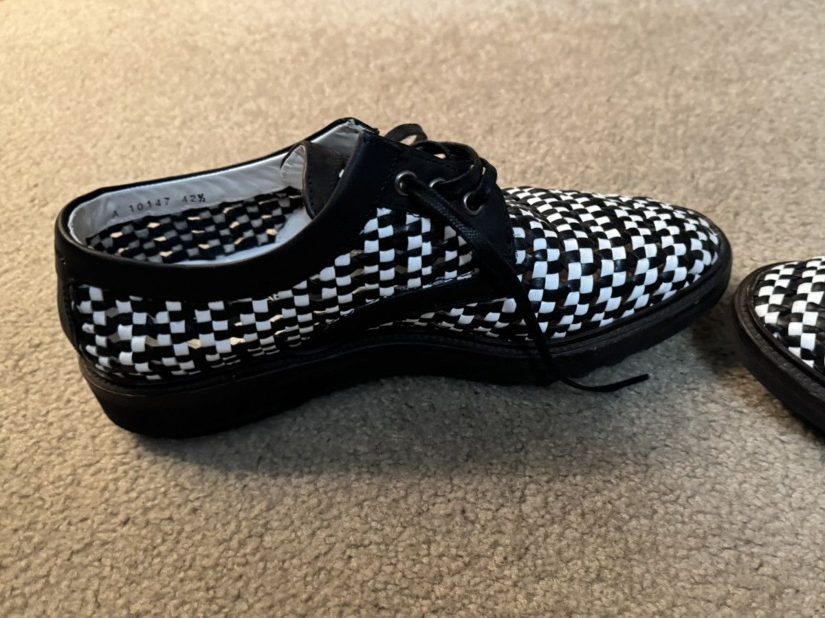 Dolce & Gabbana Black & White Check - Leather Lace Shoes Size US 10.5 / EU 43-44 - 6 Thumbnail