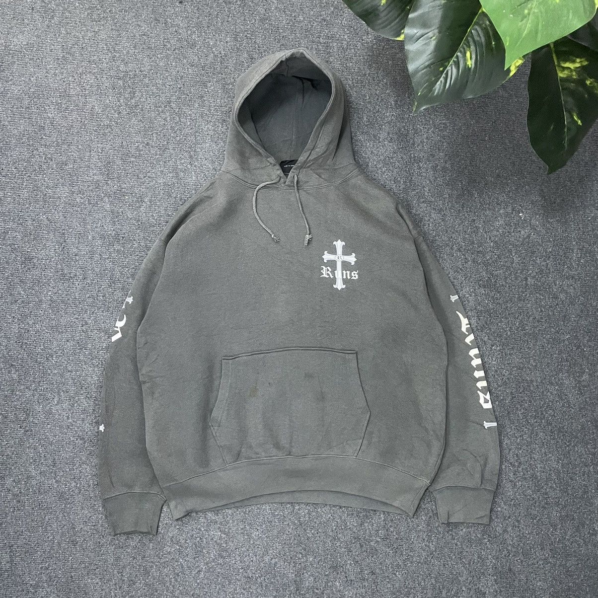 Affliction × Vintage Vintage Runs Big Cross Affliction Cyber Gothic Hoodie Size US XL / EU 56 / 4 - 8 Thumbnail