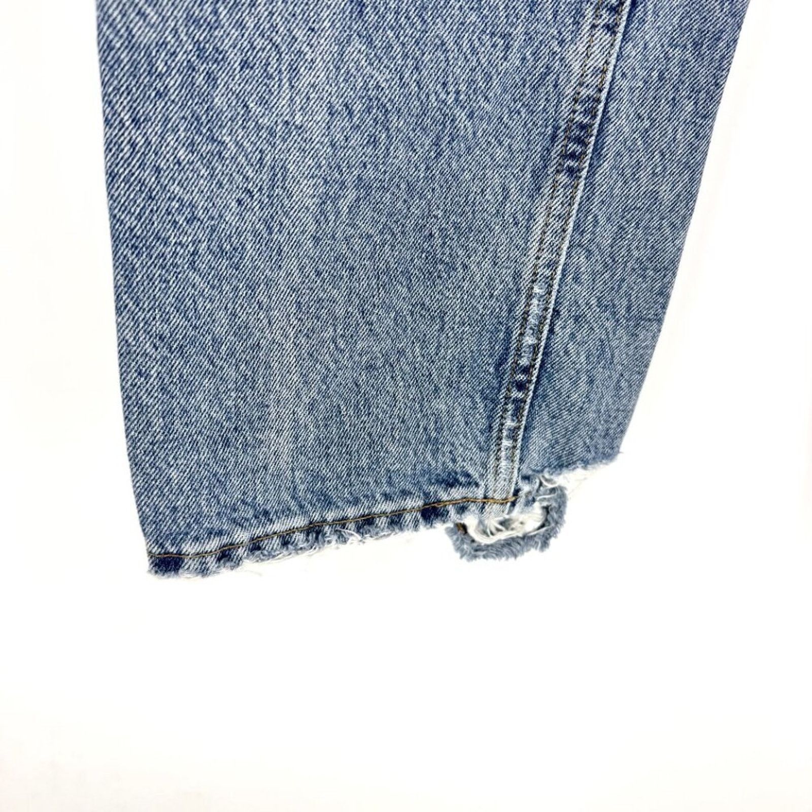 Agolde Agolde Lana Relaxed Straight Denim Jeans Raw Hem Size 27 Size 27" / US 4 / IT 40 - 3 Thumbnail