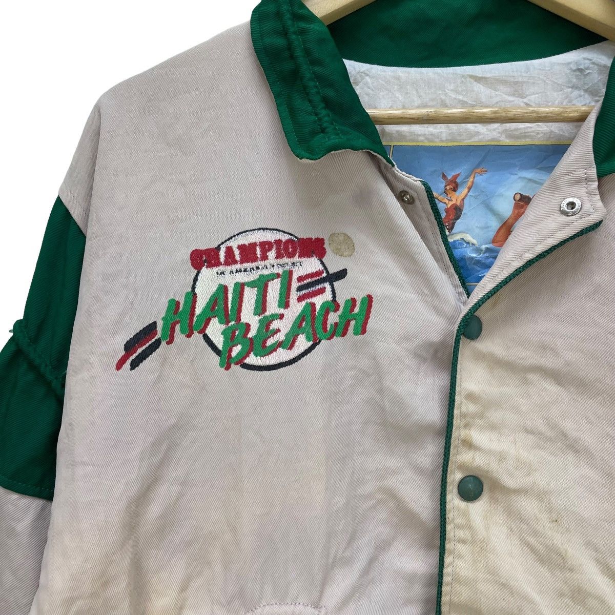 Champion × Vintage Vintage Champion Haiti Beach Paris Bomber Jacket Size US M / EU 48-50 / 2 - 5 Thumbnail