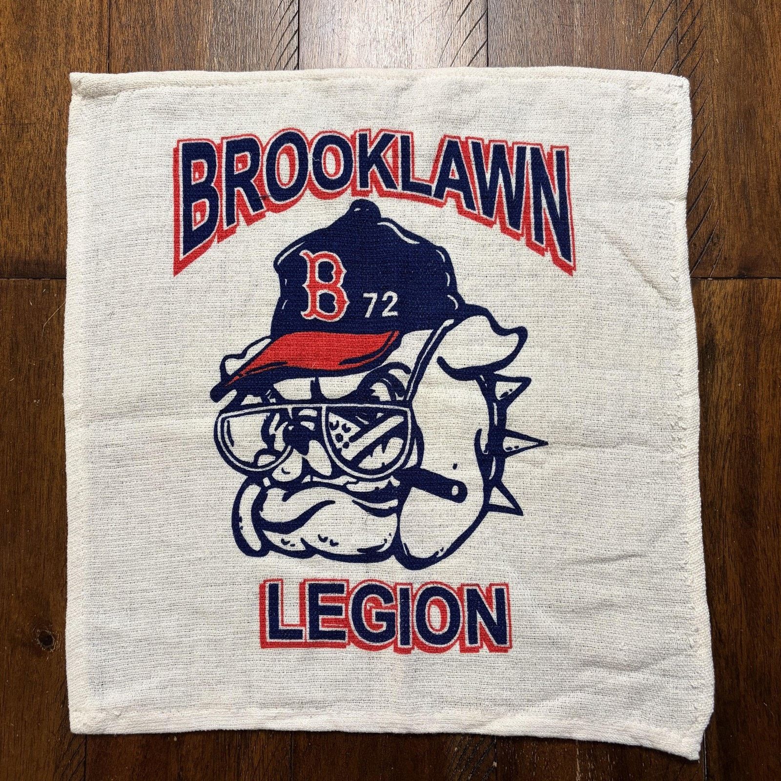 Vintage Vintage Brooklawn Legion Rally Towel Baseball Bulldog Mascot Size ONE SIZE - 2 Thumbnail