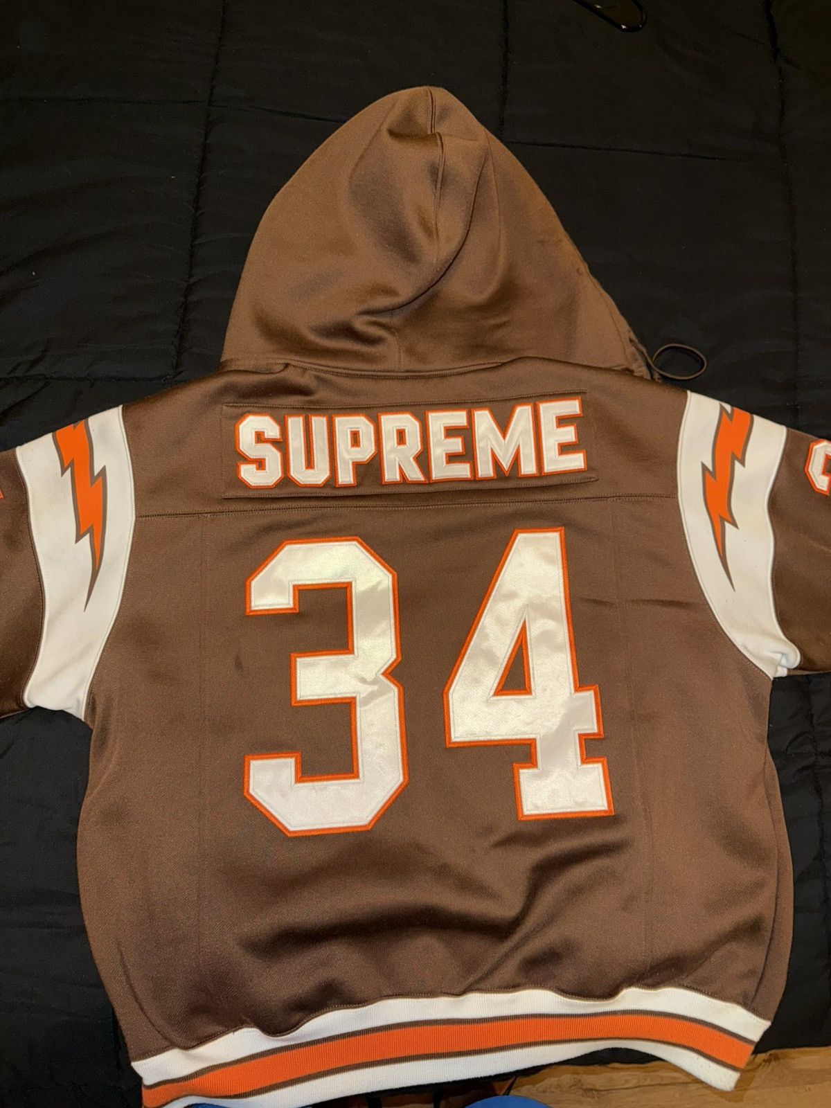 Supreme supreme football zip up hooded sweatshirt Size US M / EU 48-50 / 2 - 6 Thumbnail
