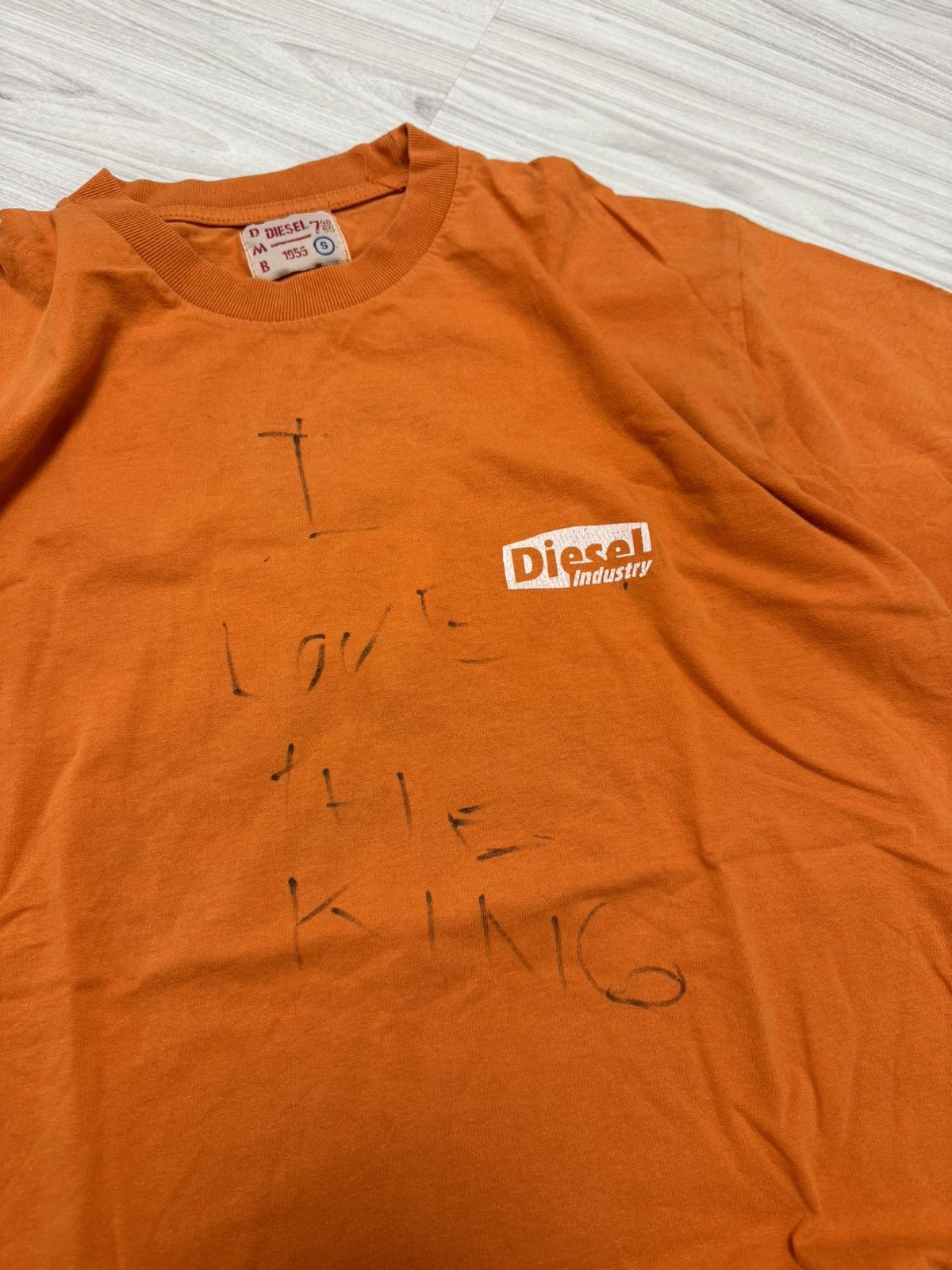 Diesel × Vintage Vintage Y2K Diesel Industry Big Logo Orange tee Size US M / EU 48-50 / 2 - 10 Thumbnail