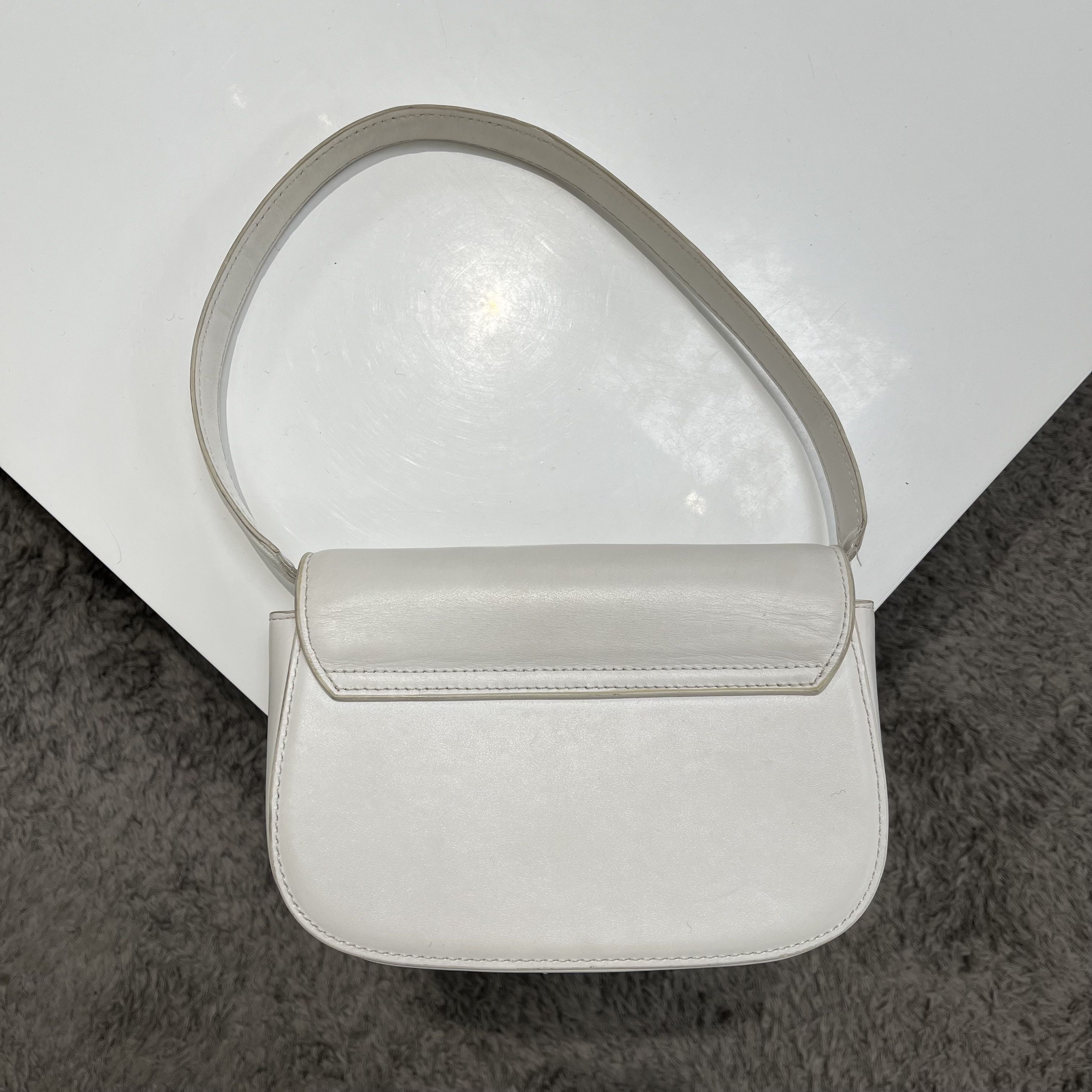 Diesel Diesel 1DR Leather Shoulder Bag White Size ONE SIZE - 2 Thumbnail