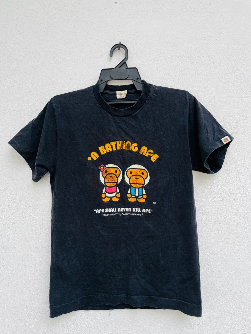 Japanese Brand × Vintage Vintage A Bathing Ape Baby Milo Japanese Designer Fashion Size US M / EU 48-50 / 2 - 1 Thumbnail