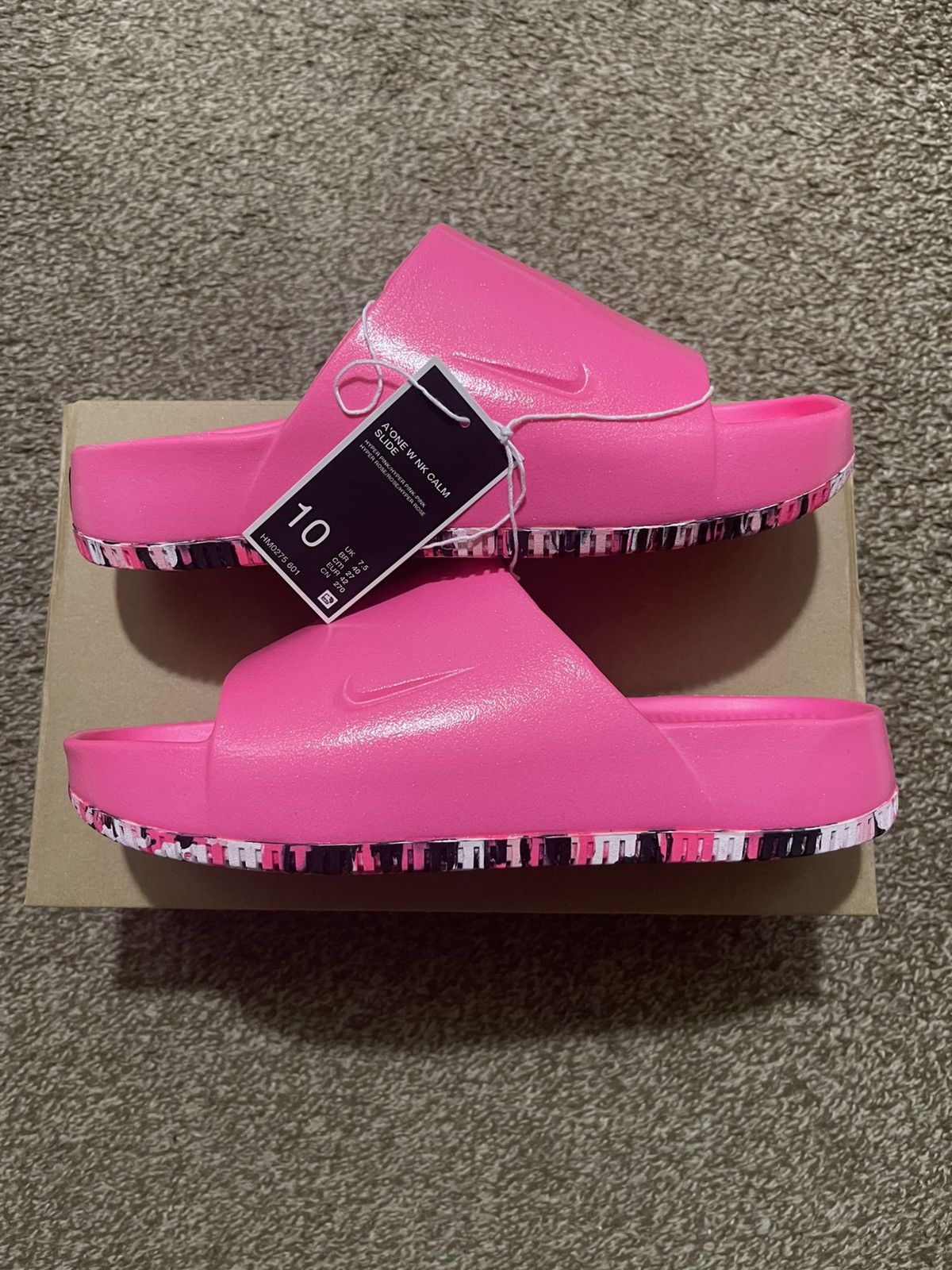 Nike *New* Nike A'ja Wilson A'One Calm Slide - Hyper Pink Size US 10 / IT 40 - 1 Thumbnail