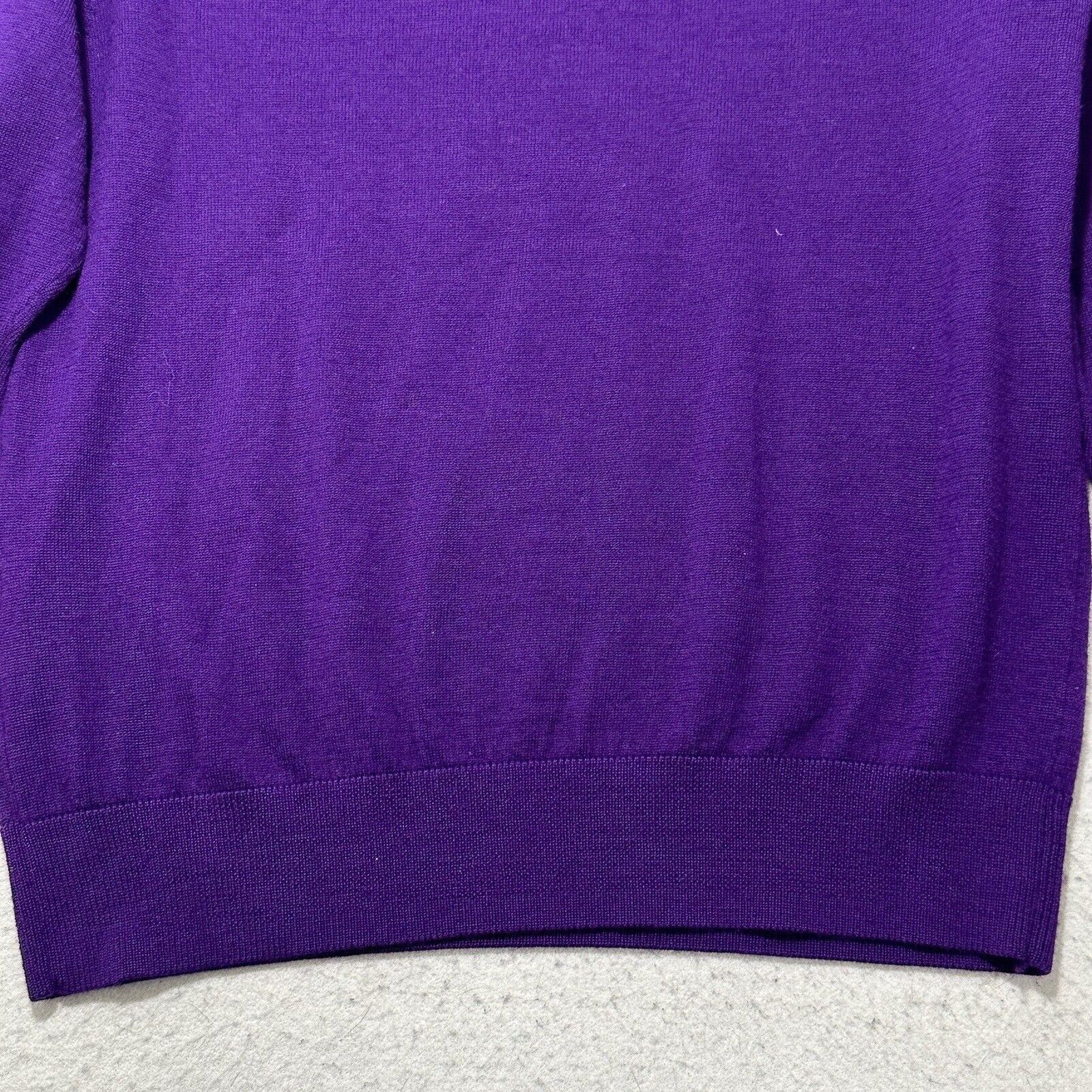Other Dunning Golf Small Merino Wool V-Neck Purple Sweater Size US S / EU 44-46 / 1 - 13 Thumbnail