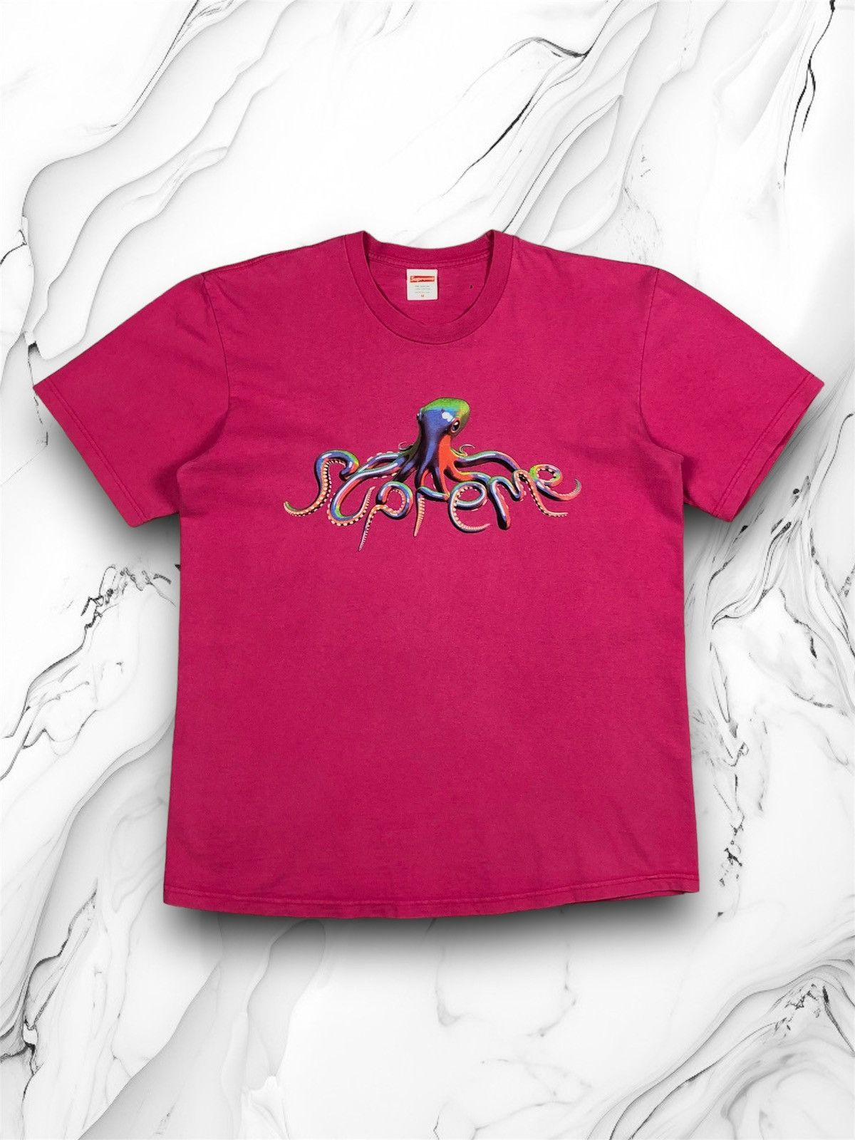 Streetwear Supreme Vintage Vintage Supreme Tentacle Octopus Hot Pink Tee y2k og sk g59 Grailed