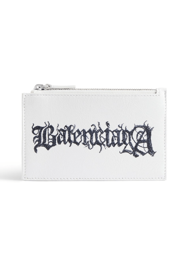 BALENCIAGA Graffiti/Metallic Coin Pouch/Card Wallet