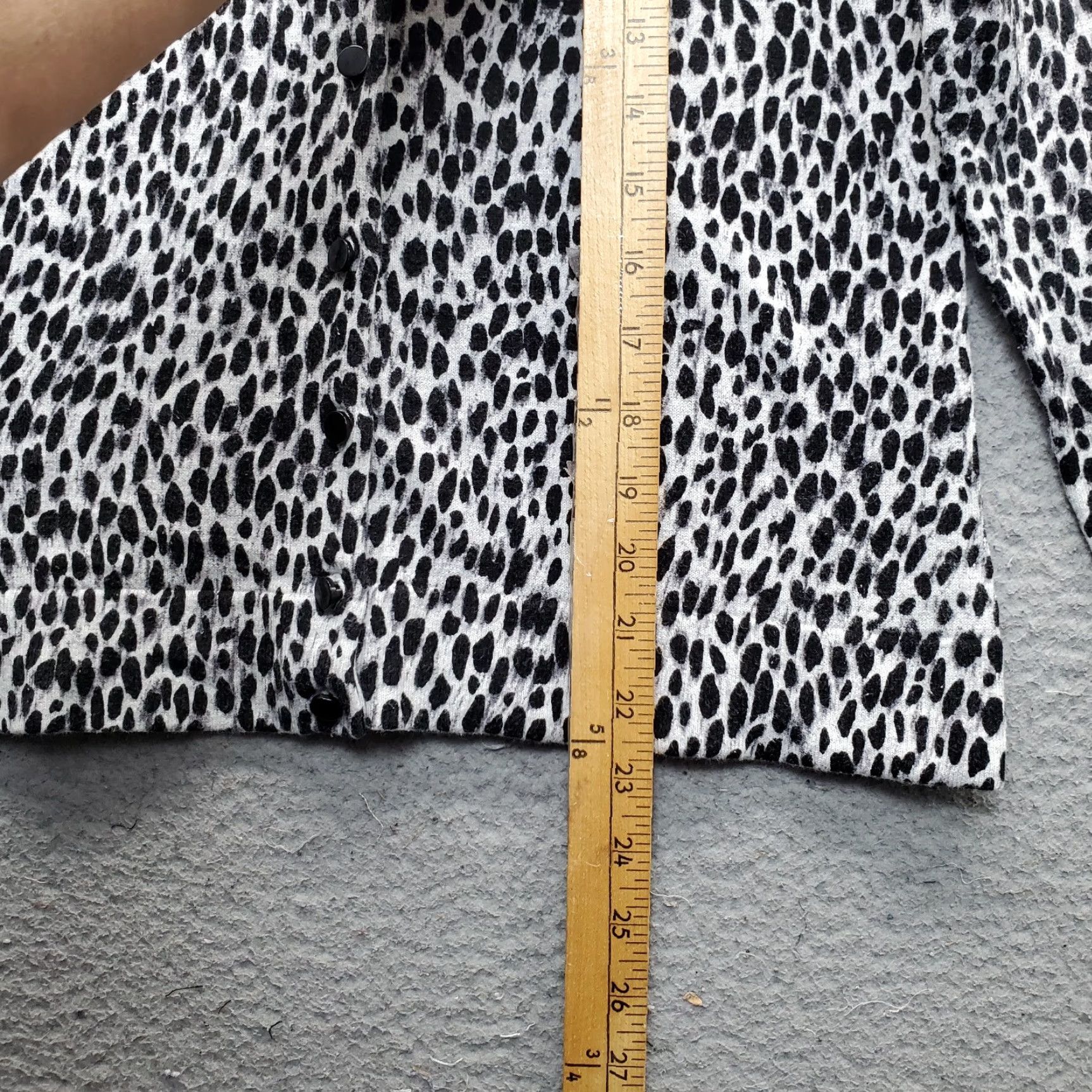 Charter Club Charter Club Cardigan Women's PS Multi Leopard Print Long Sleeve Button Front - Womens Size PS - Knit Cotton - Casual, Fall, Winter - Regular Fit Size S / US 4 / IT 40 - 5 Thumbnail