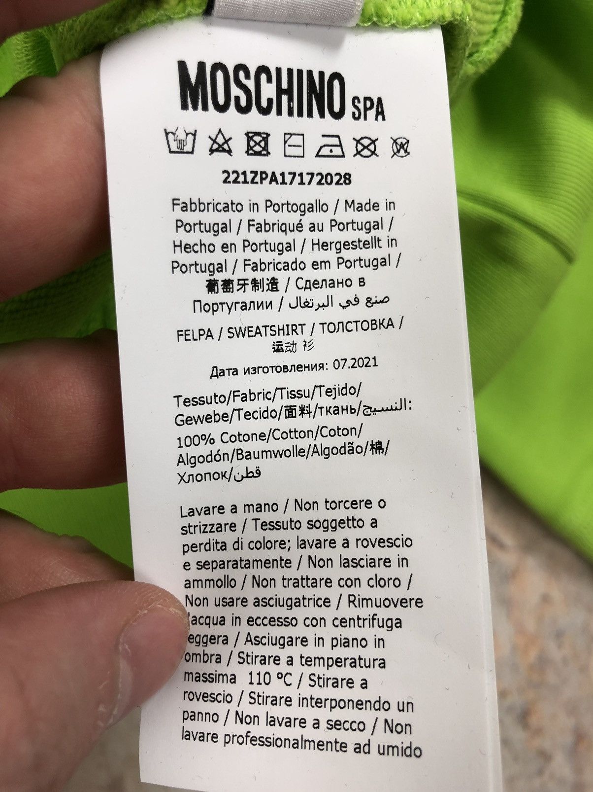 Moschino MOSCHINO couture Milano new acid hoodie RRP 500$ Size US S / EU 44-46 / 1 - 6 Thumbnail