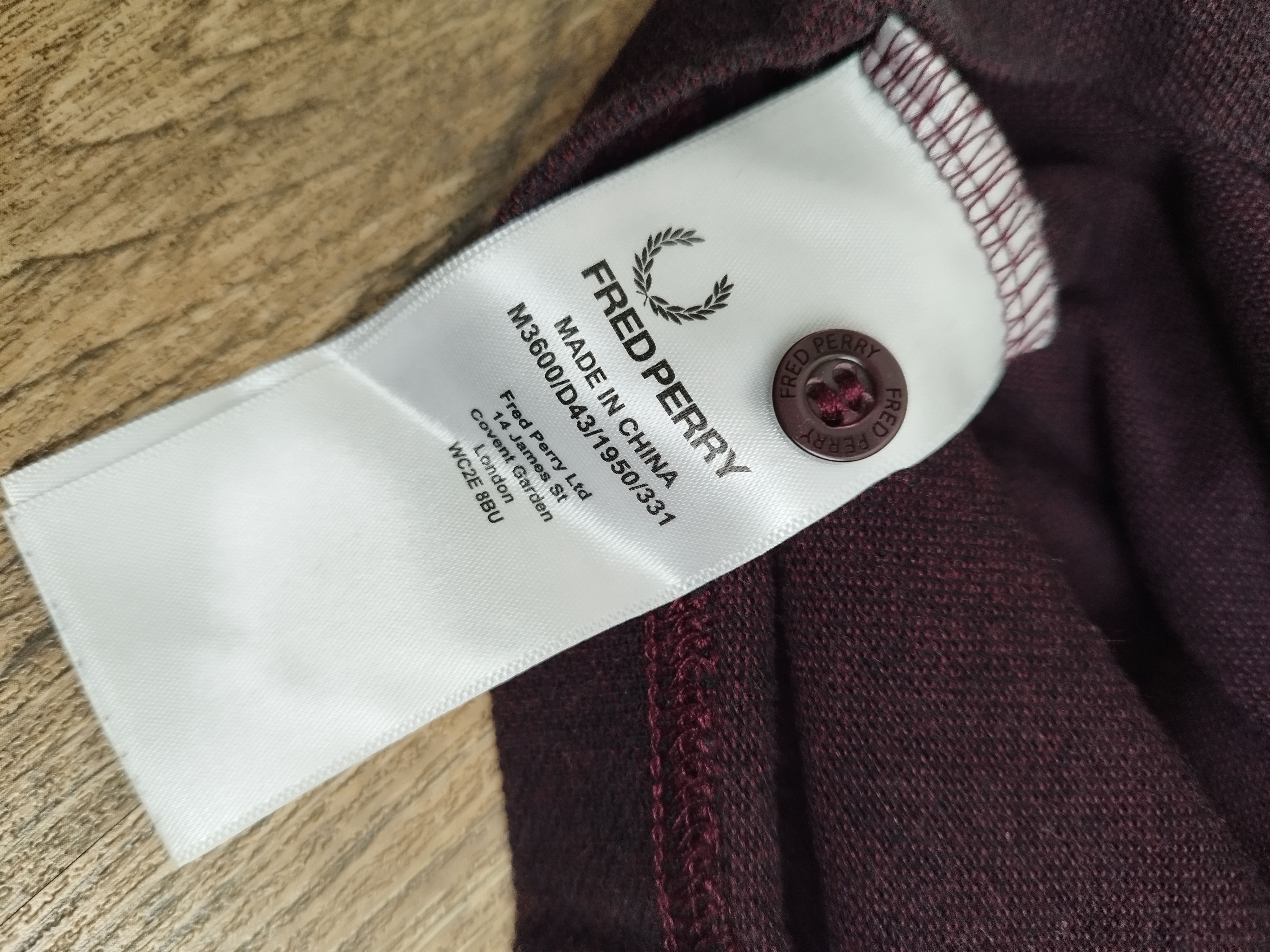 Fred Perry Classic Fred Perry Twin Tipped Polo Shirt - Burgundy Size US S / EU 44-46 / 1 - 10 Thumbnail