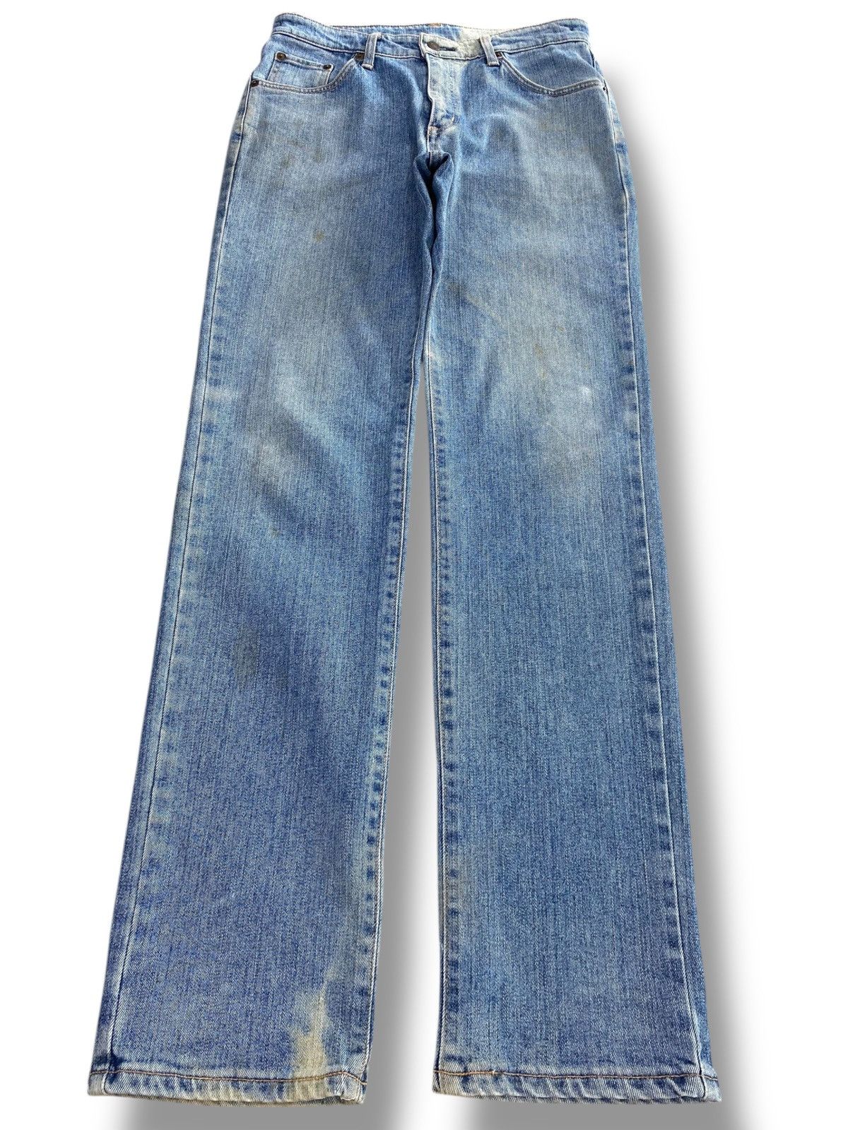 Edwin Edwin Light Blue Wash Style Straight Leg Jeans Size US 31 - 1 Thumbnail