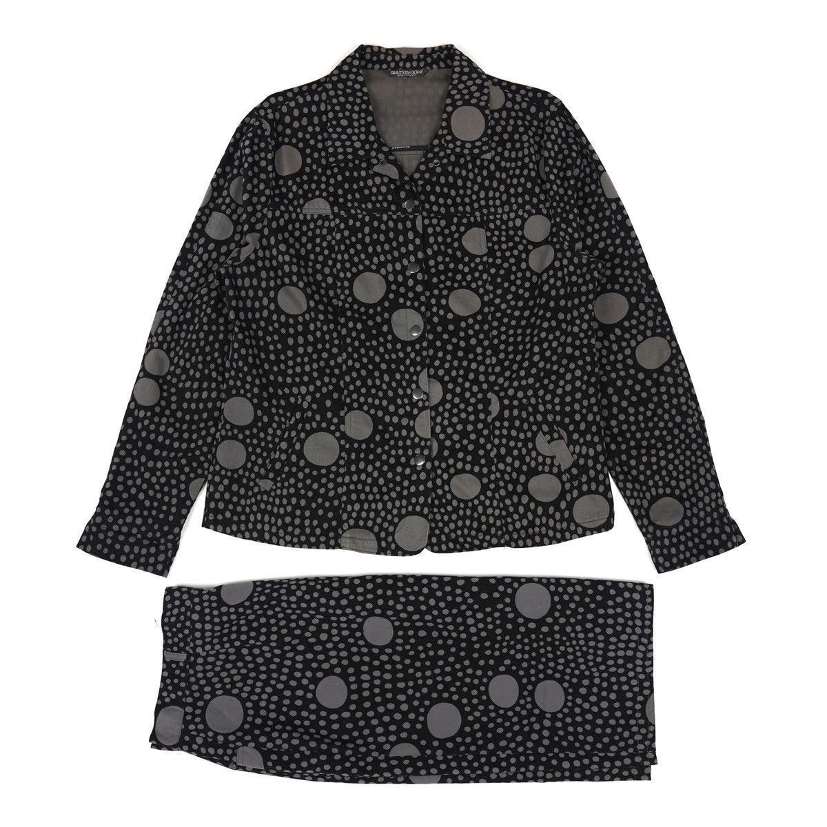 Marimekko Marimekko Mika Piirainen Vintage Polka Dot Suit Blazer Skirt Size M / US 6-8 / IT 42-44 - 5 Thumbnail