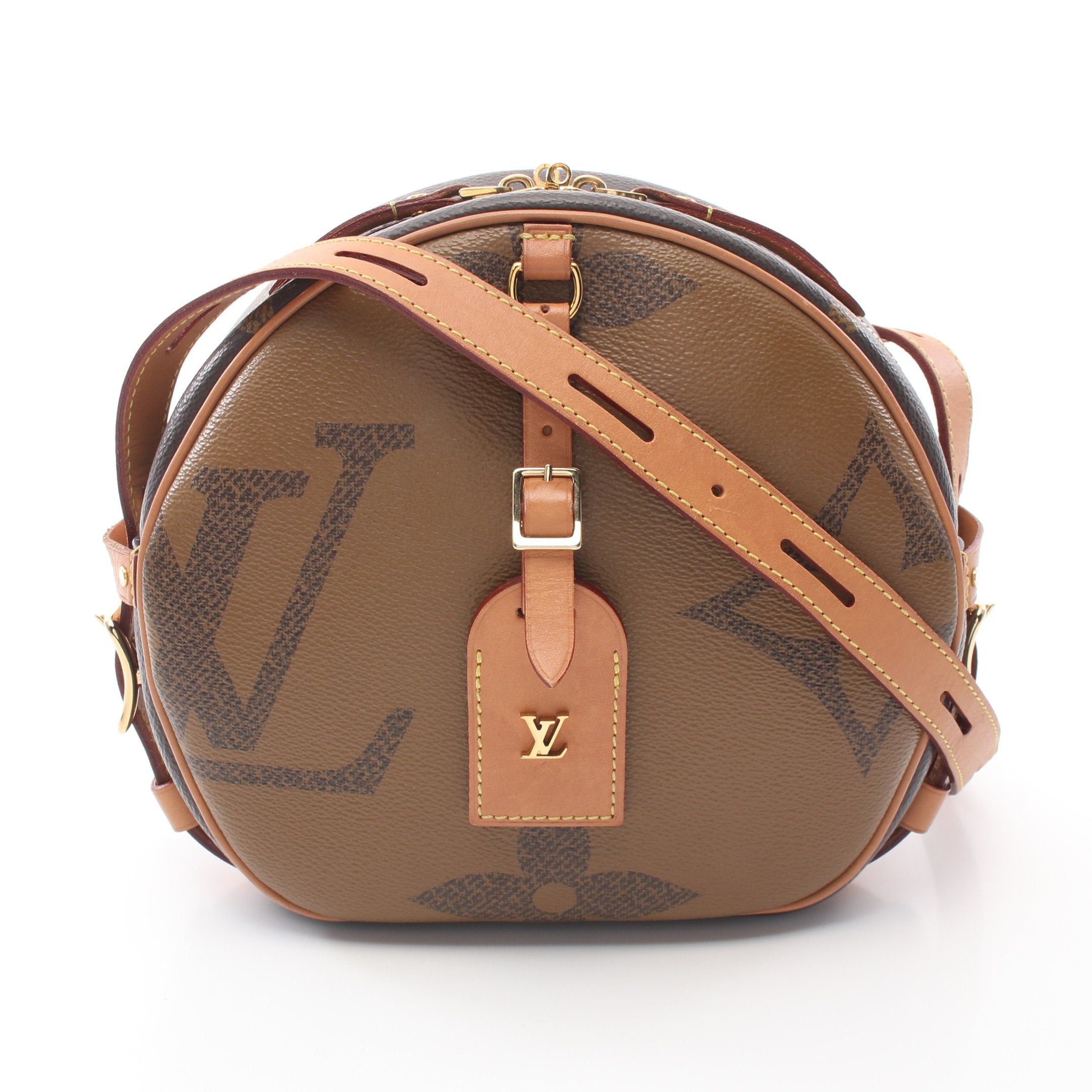 Louis Vuitton Louis Vuitton Boatt Chapeau Souple Monogram Giant Reverse Shoulder Bag Leather Brown Size ONE SIZE - 1 Thumbnail