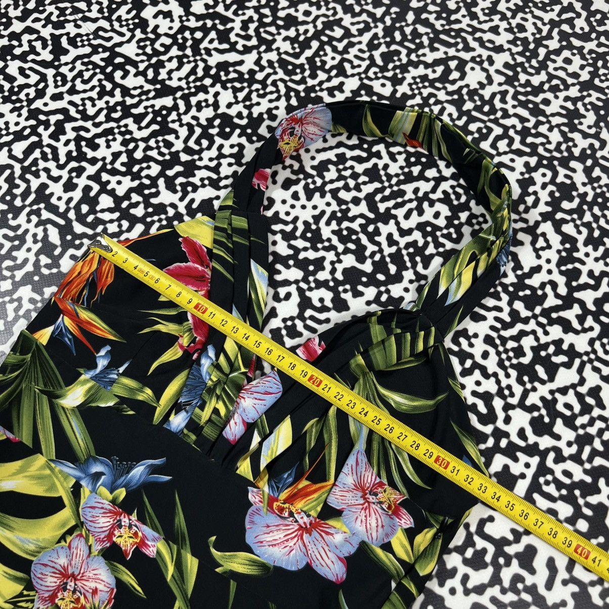 Dolce & Gabbana Vintage 00s Dolce Gabbana Summer Floral Y2K Style Midi Dress Size S / US 4 / IT 40 - 21 Thumbnail