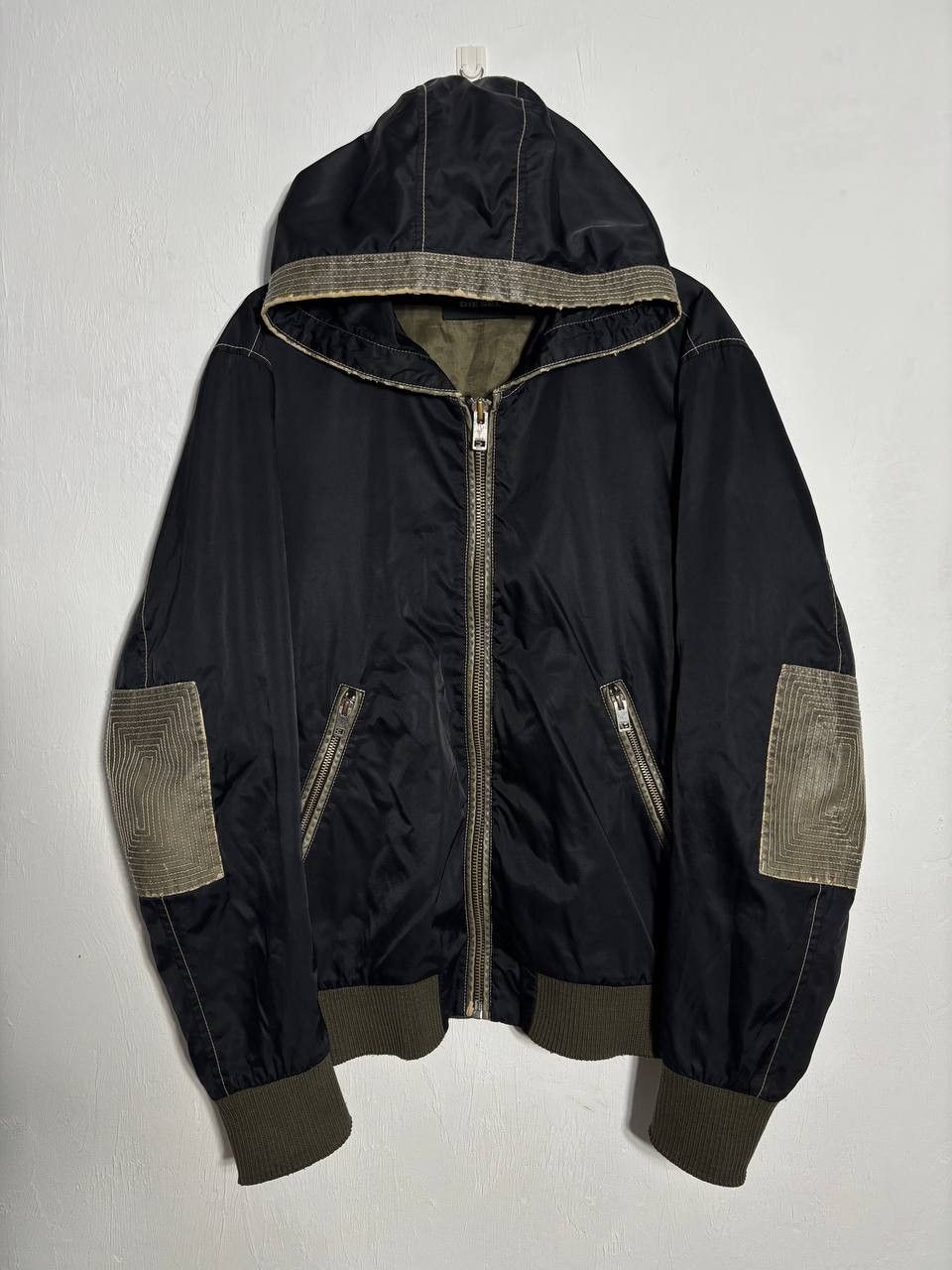Diesel Vintage Diesel Nylon Leather Inserts RARE Bomber Jacket Size US L / EU 52-54 / 3 - 13 Thumbnail