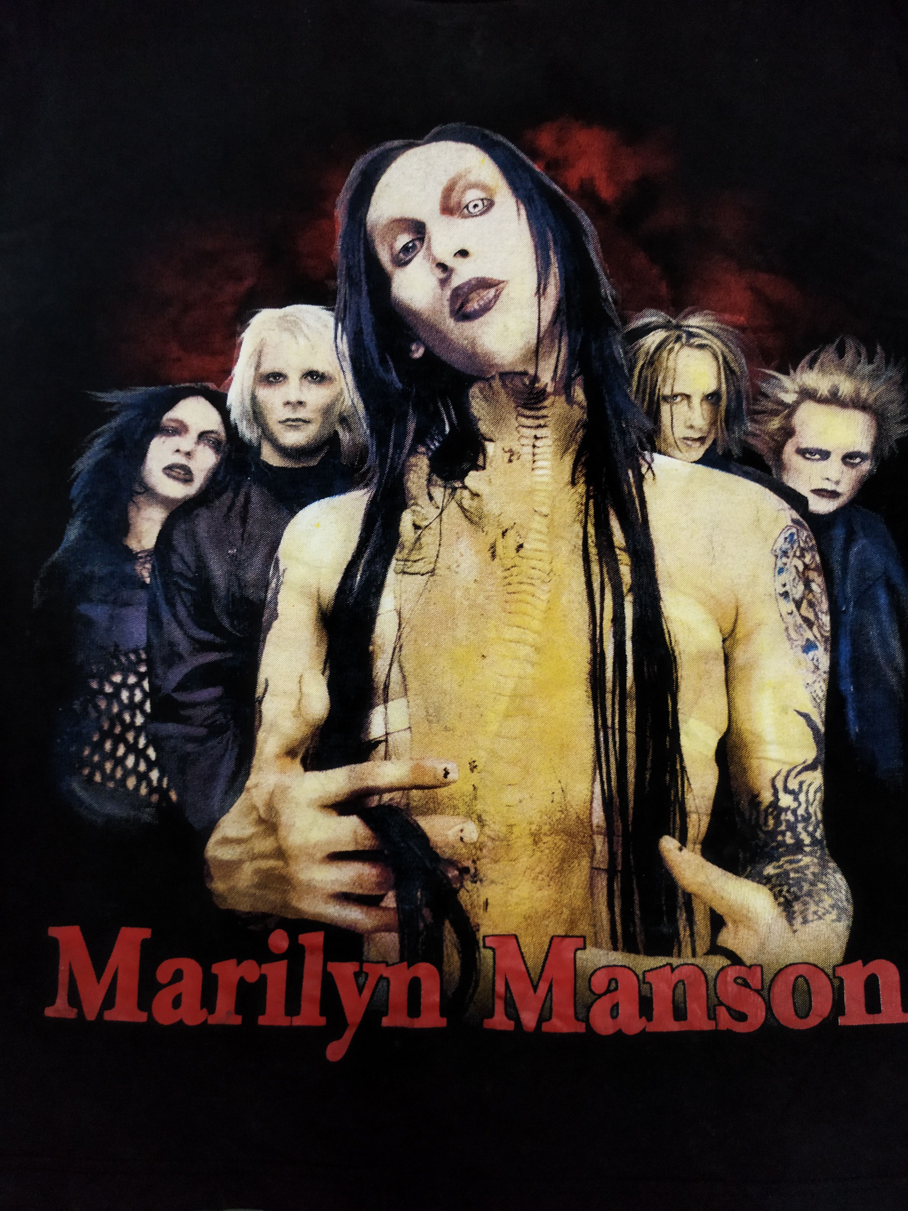 Band Tees × Marilyn Manson Bootleg Marilyn Manson Tee Size US L / EU 52-54 / 3 - 3 Thumbnail