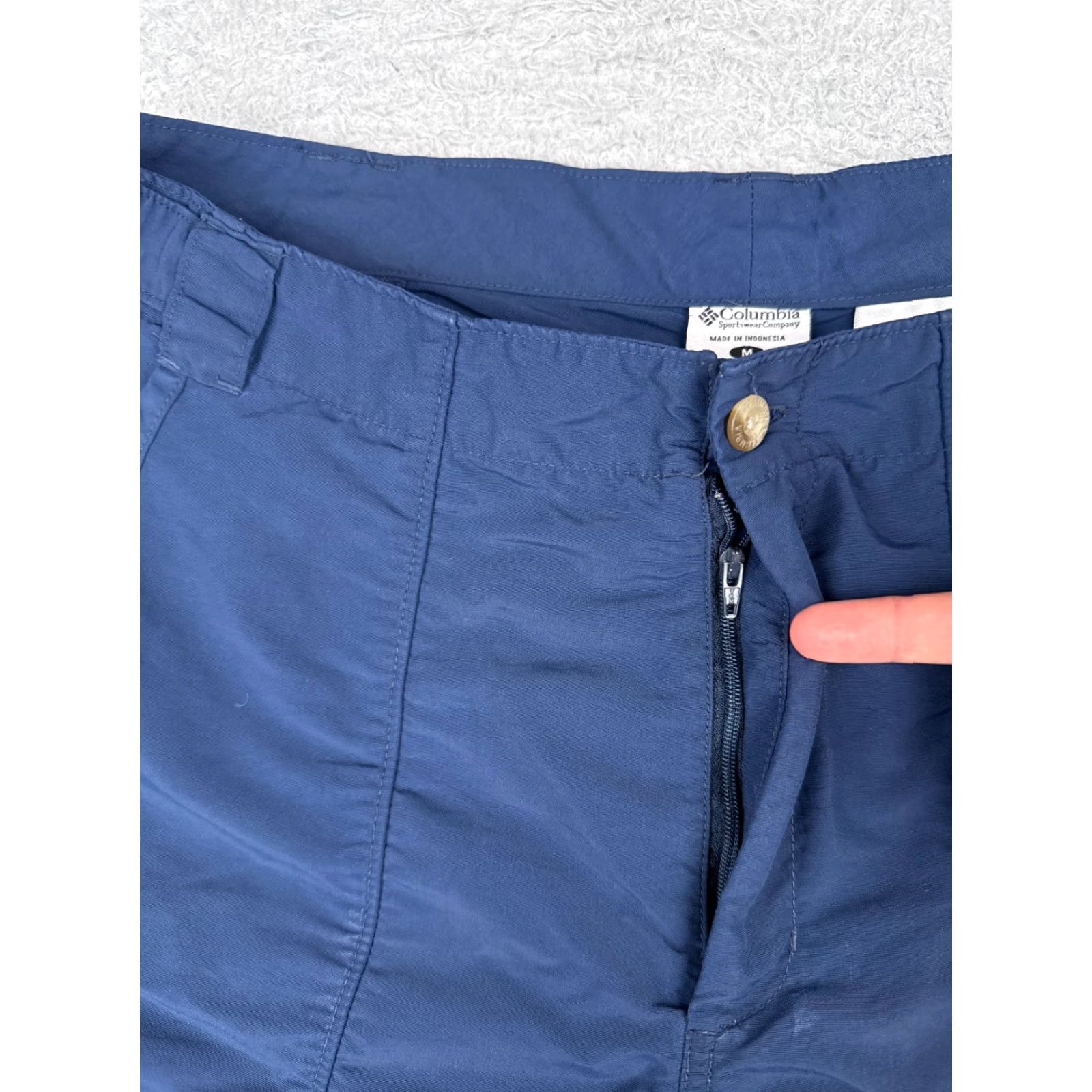 Vintage Columbia Shorts Women Medium Blue PFG Nylon Cargo Hiking Boating Fishing 31x8 Size 32" / US 10 / IT 46 - 6 Thumbnail