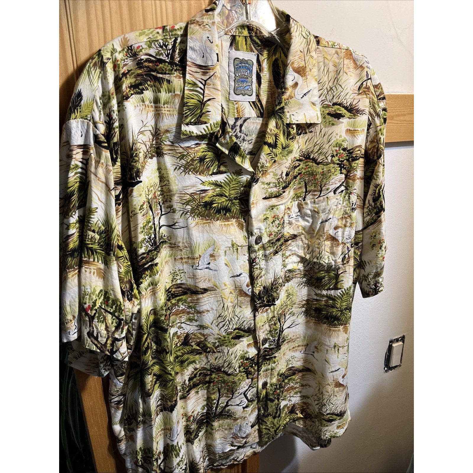 Ocean Current Ocean Current Vintage Hawaiian Shirt Mens L Rayon Korea SS Size US L / EU 52-54 / 3 - 2 Thumbnail