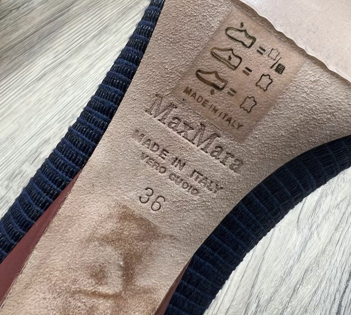 Max Mara MaxMara Dark Blue High Heels J41 Size US 6 / IT 36 - 4 Thumbnail