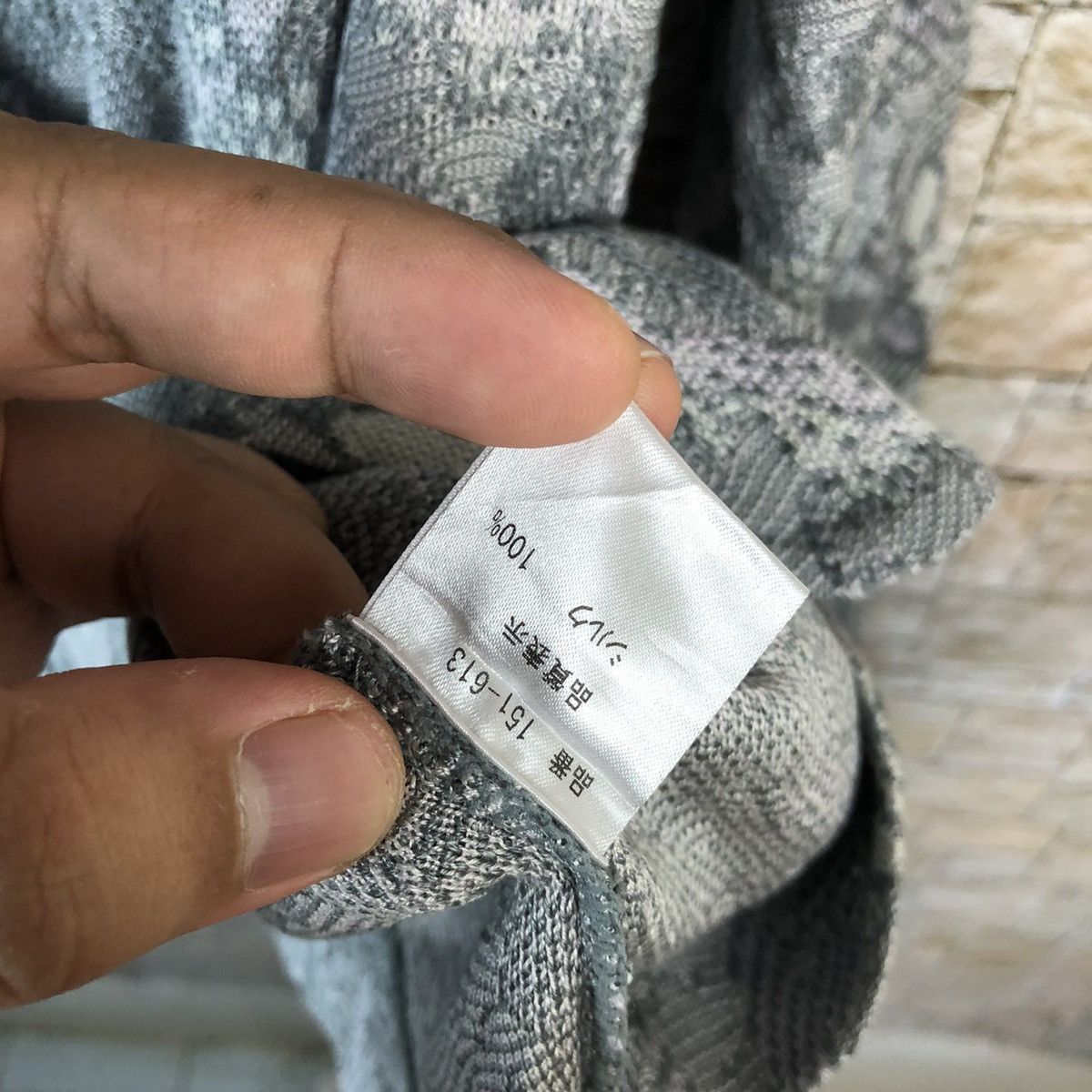 Japanese Brand Grand Cris Grey Cardigan Knitwear #A1224 Size L / US 10 / IT 46 - 10 Thumbnail