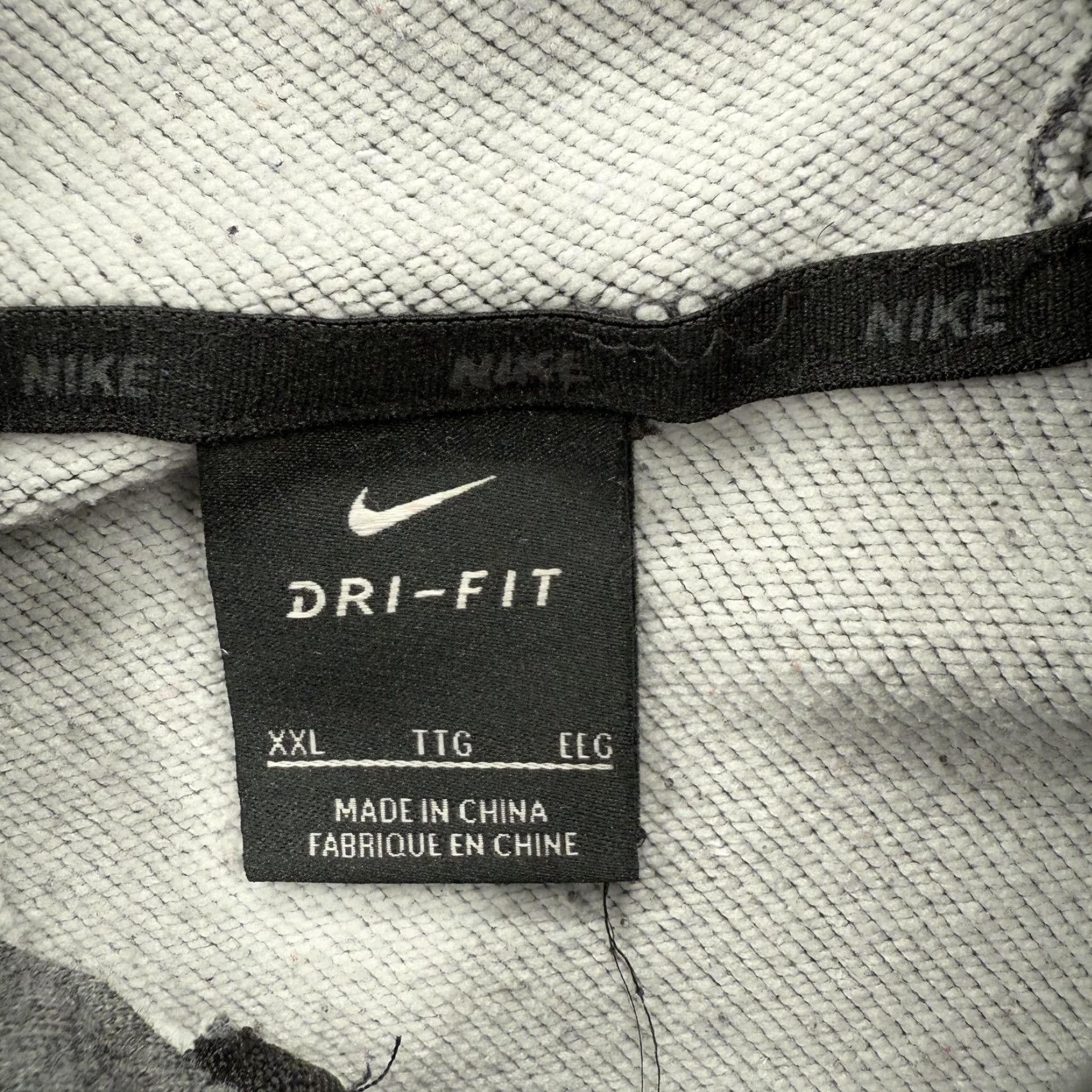 Nike Nike Dri-FIT Hoodie Mens 2XL Gray Full Zip Athletic Training Sweatshirt Workout Size US XXL / EU 58 / 5 - 3 Thumbnail
