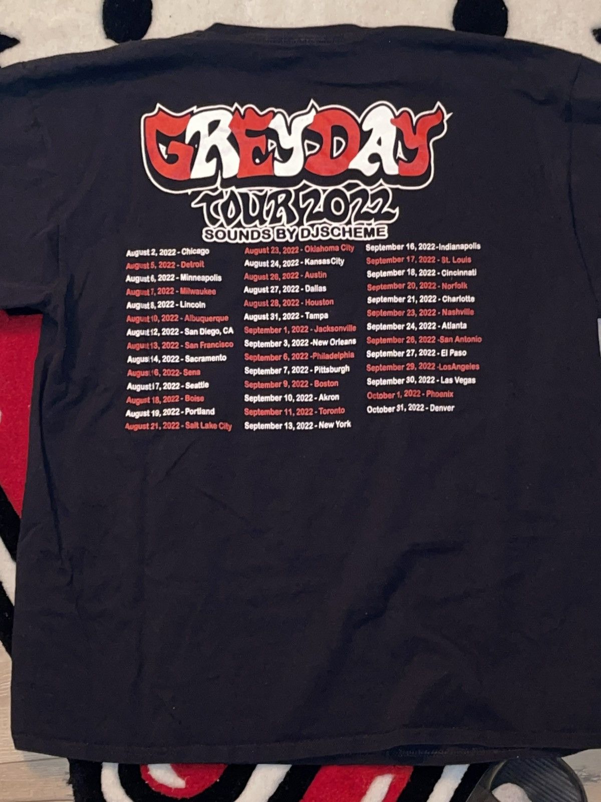G59 Records Suicide boys Grey day 2022 tour shirt Size US XL / EU 56 / 4 - 2 Thumbnail