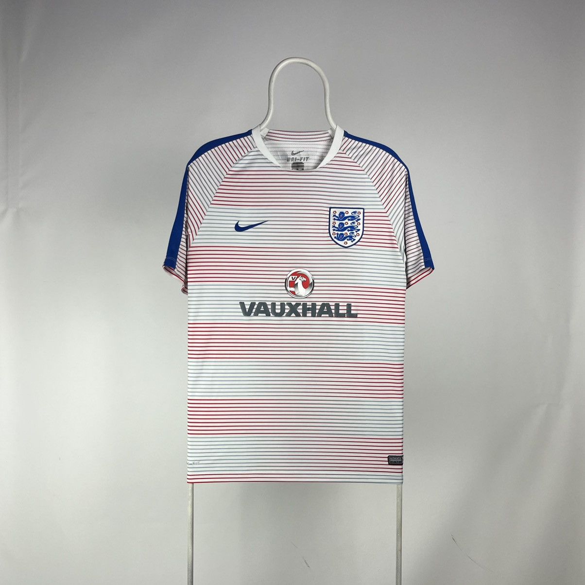 Nike Nike Men's England Flash Pre Match Top Jersey (White/Royal) Size US M / EU 48-50 / 2 - 1 Thumbnail