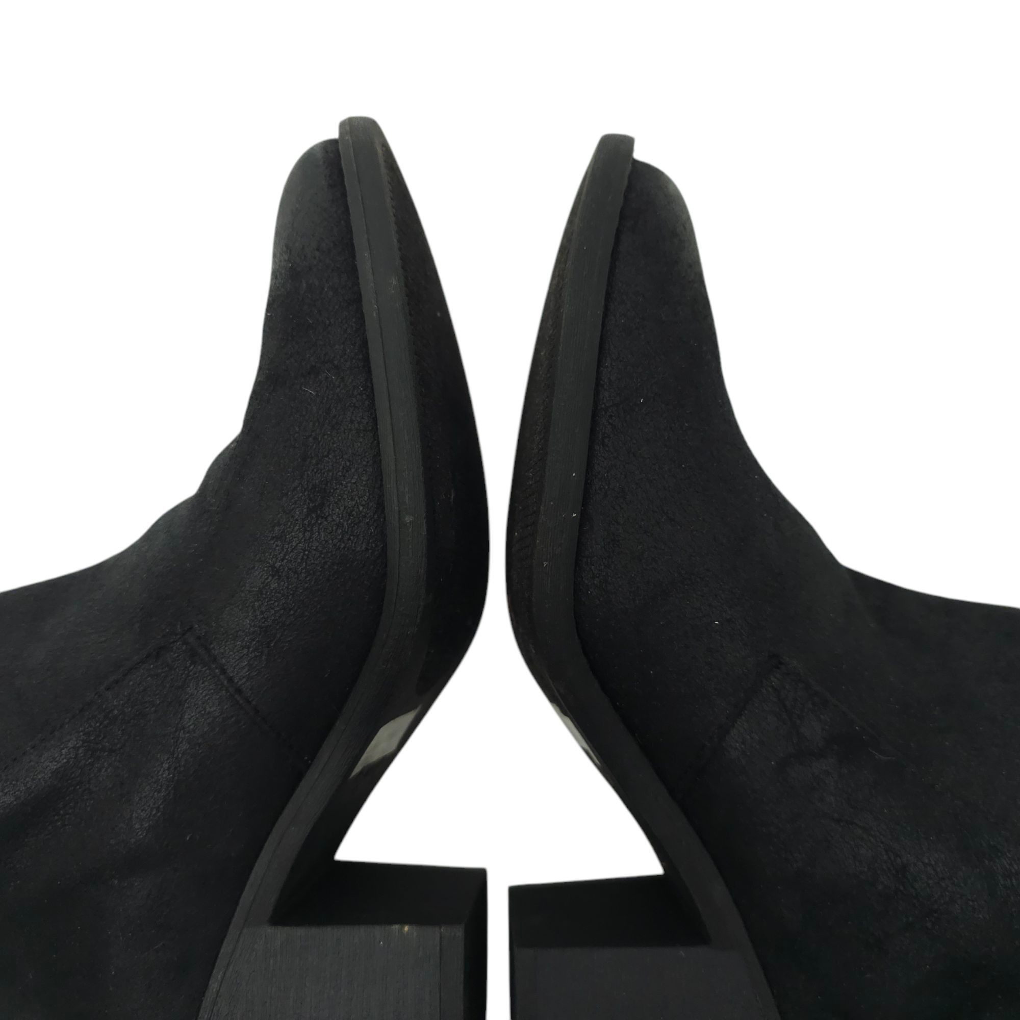Other Qupid Ankle Boot Women Size 9 Chunky Block Heel Faux Suede Size US 9 / IT 39 - 15 Thumbnail