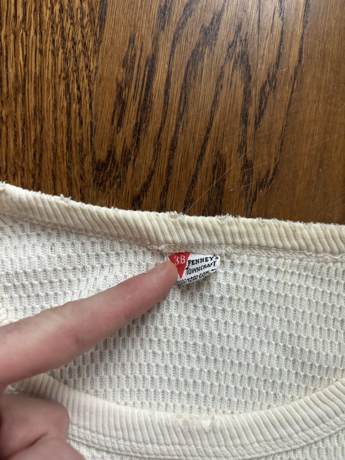 JCPenney × Towncraft × Vintage 1950s Thermal Longsleeve True Vintage Penneys Towncraft Dual Size US S / EU 44-46 / 1 - 4 Thumbnail