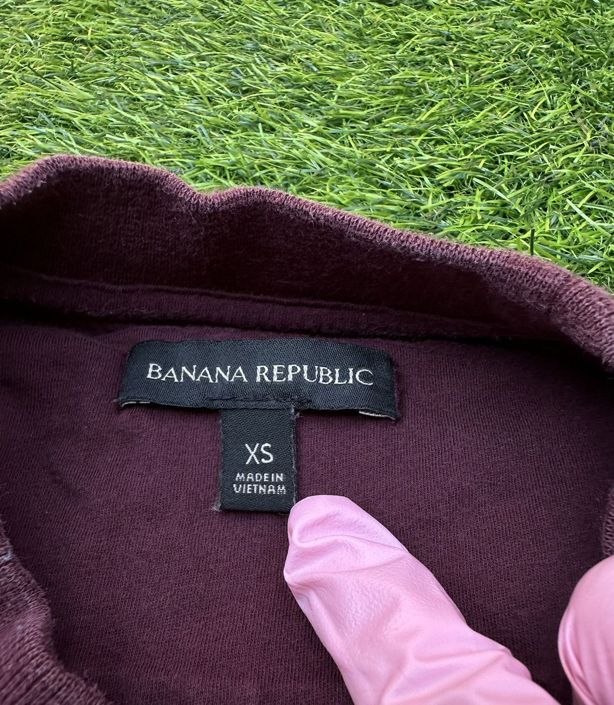 Banana Republic × Vintage Vintage Burgundy Banana Republic Crewneck Size US S / EU 44-46 / 1 - 2 Thumbnail