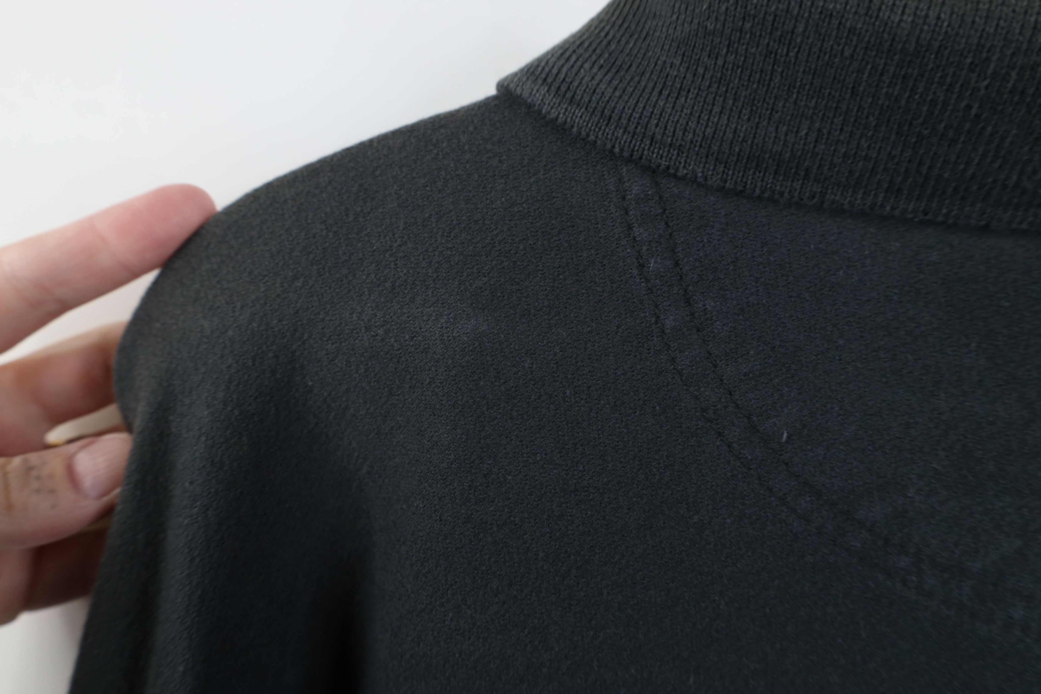 Vintage Vintage 90s Streetwear Fit Long Sleeve Rugby Polo Black Size US XL / EU 56 / 4 - 10 Thumbnail