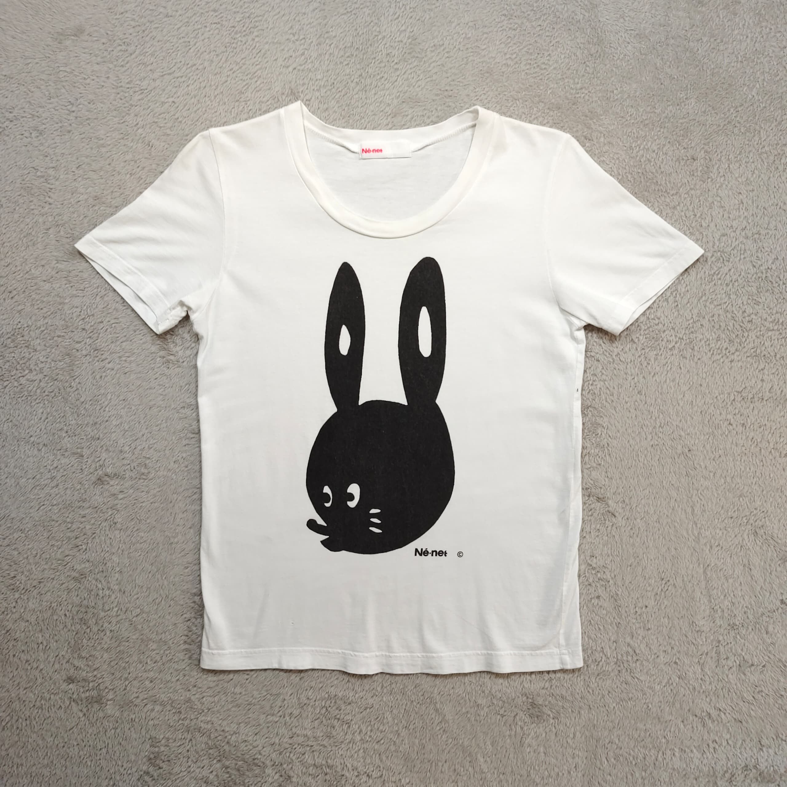 Issey Miyake Issey Miyake Né-net Black Rabbit tee iconic Kawai Harajuku Size XS / US 0-2 / IT 36-38 - 1 Thumbnail