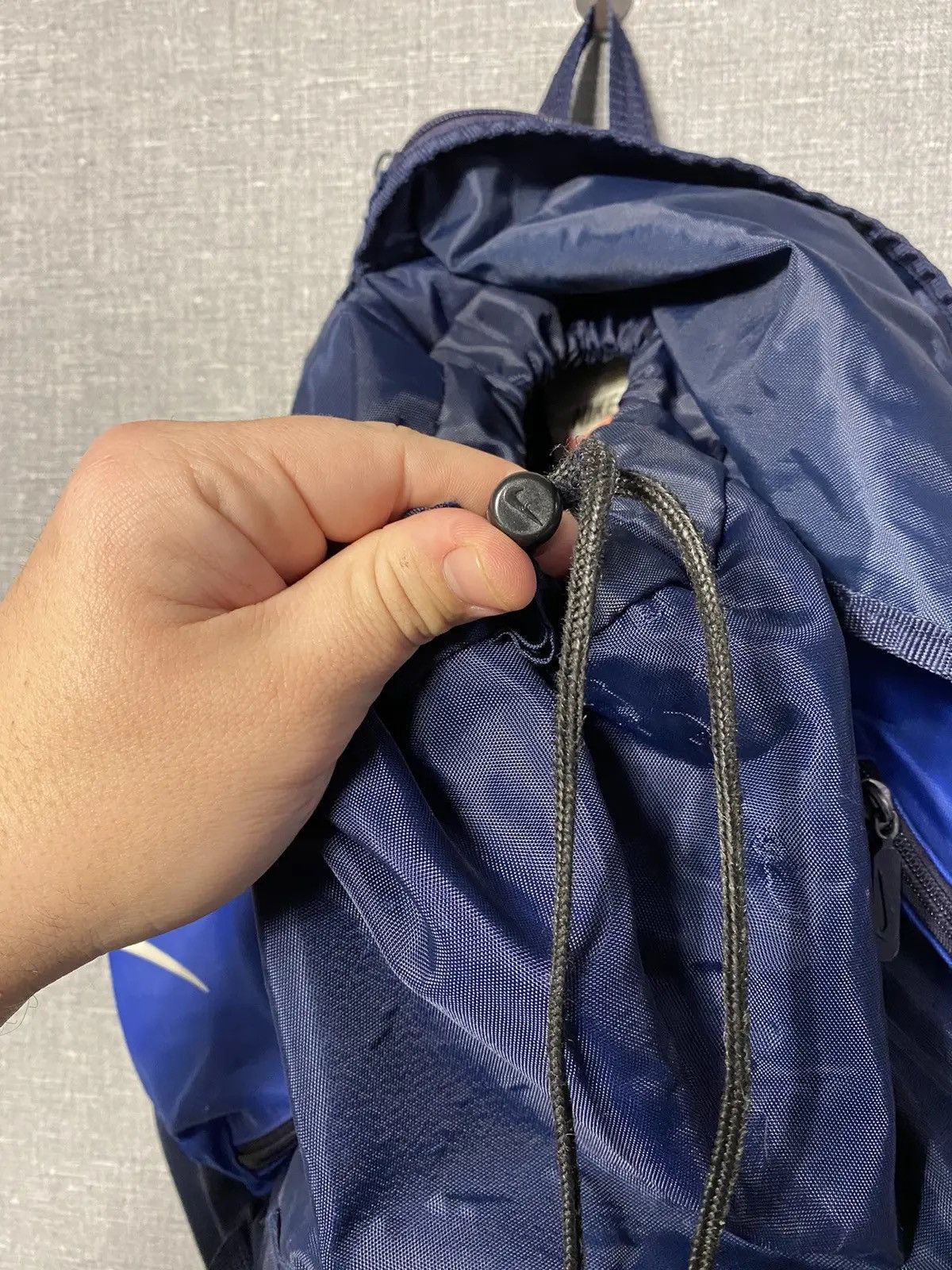 Nike × Vintage Vintage Y2K Nike Big Logo Backpack Size ONE SIZE - 13 Thumbnail