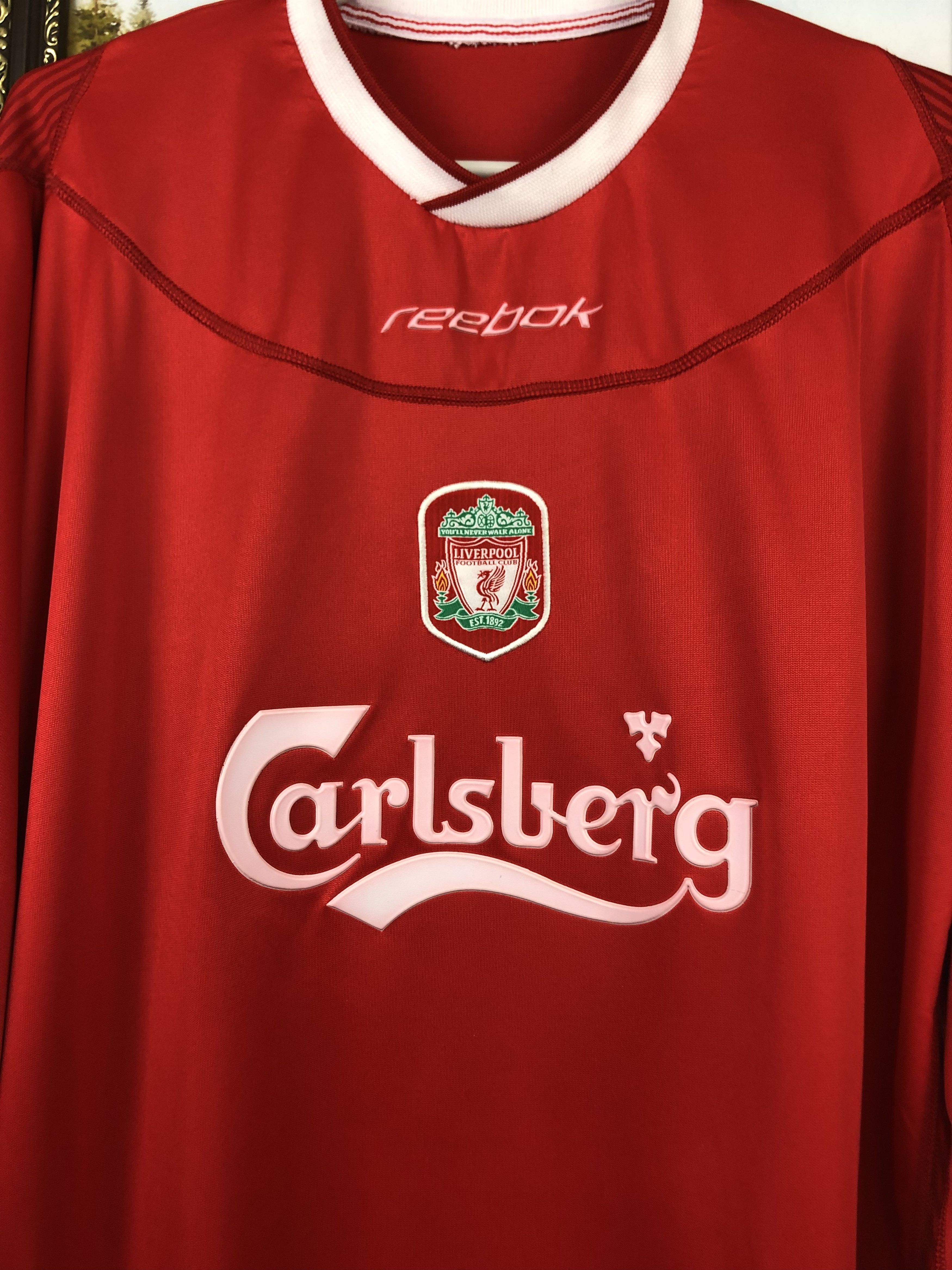 Vintage Liverpool shirt 2002 Soccer Long Sleeve #9 Fowler Jersey Size US XL / EU 56 / 4 - 5 Thumbnail